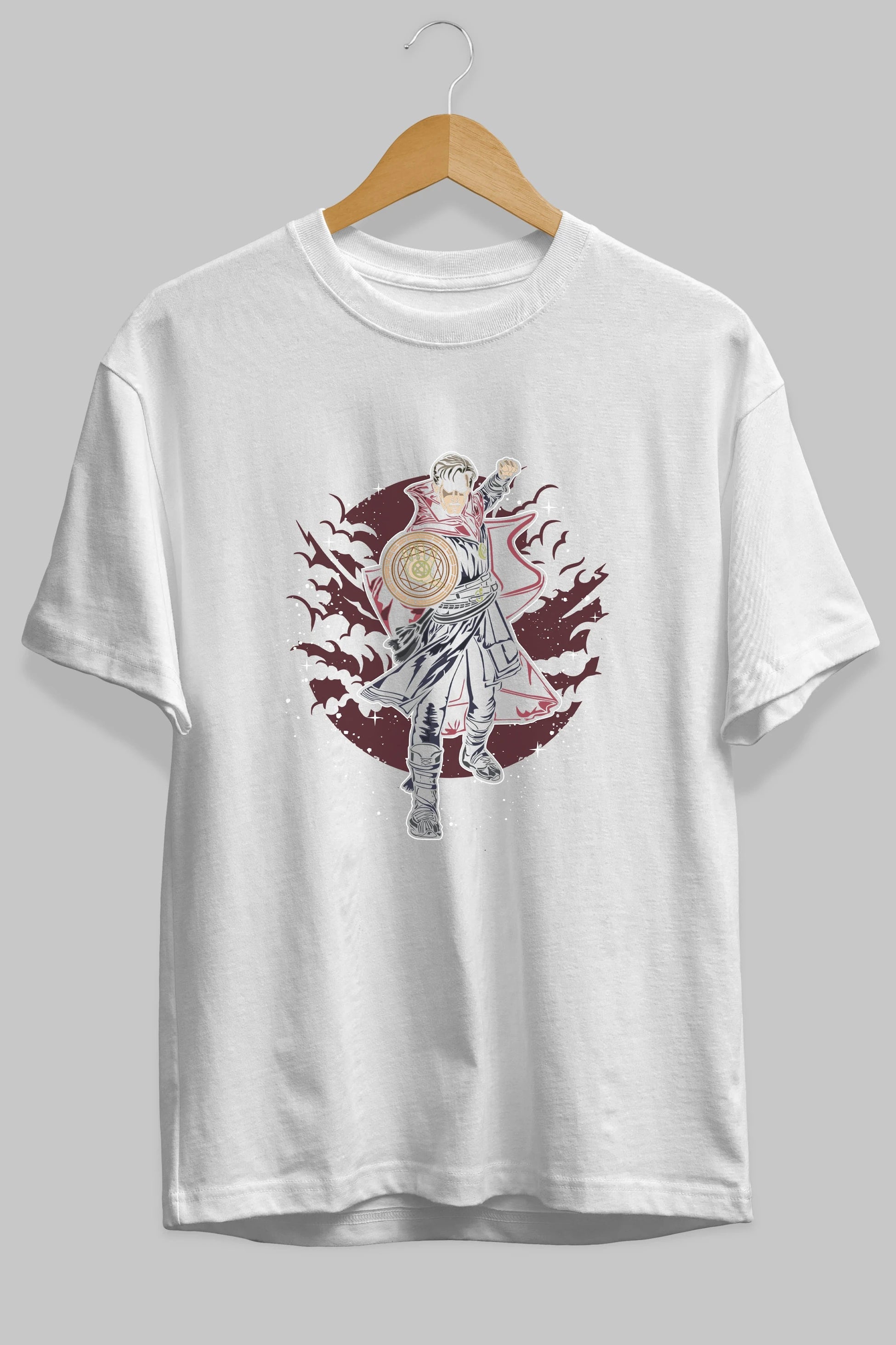 DOCTER STRANGE Ön Baskılı Oversize t-shirt Erkek Kadın Unisex %100 Pamuk tişort