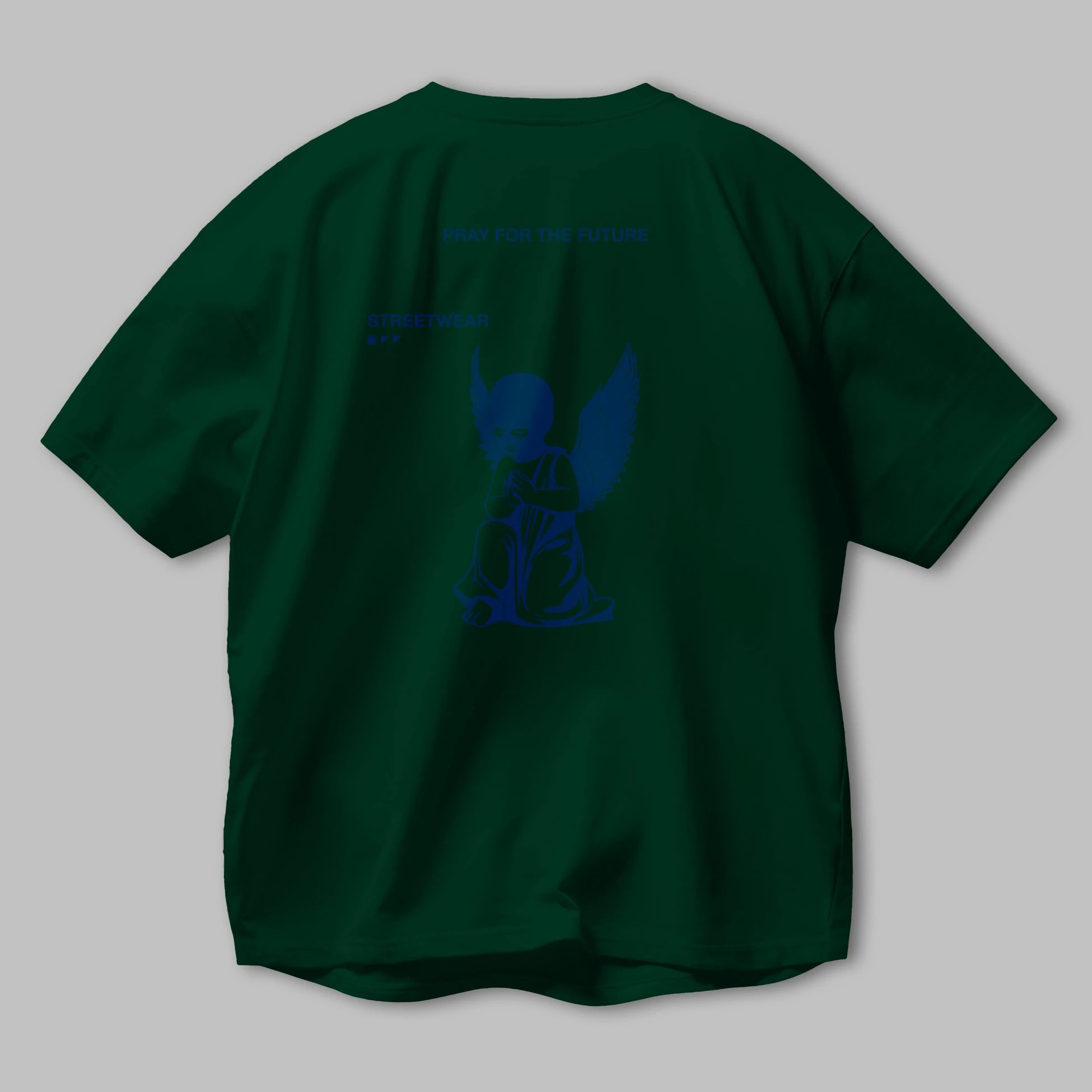 Pray for The Future Arka Baskılı Oversize t-shirt Erkek Kadın Unisex