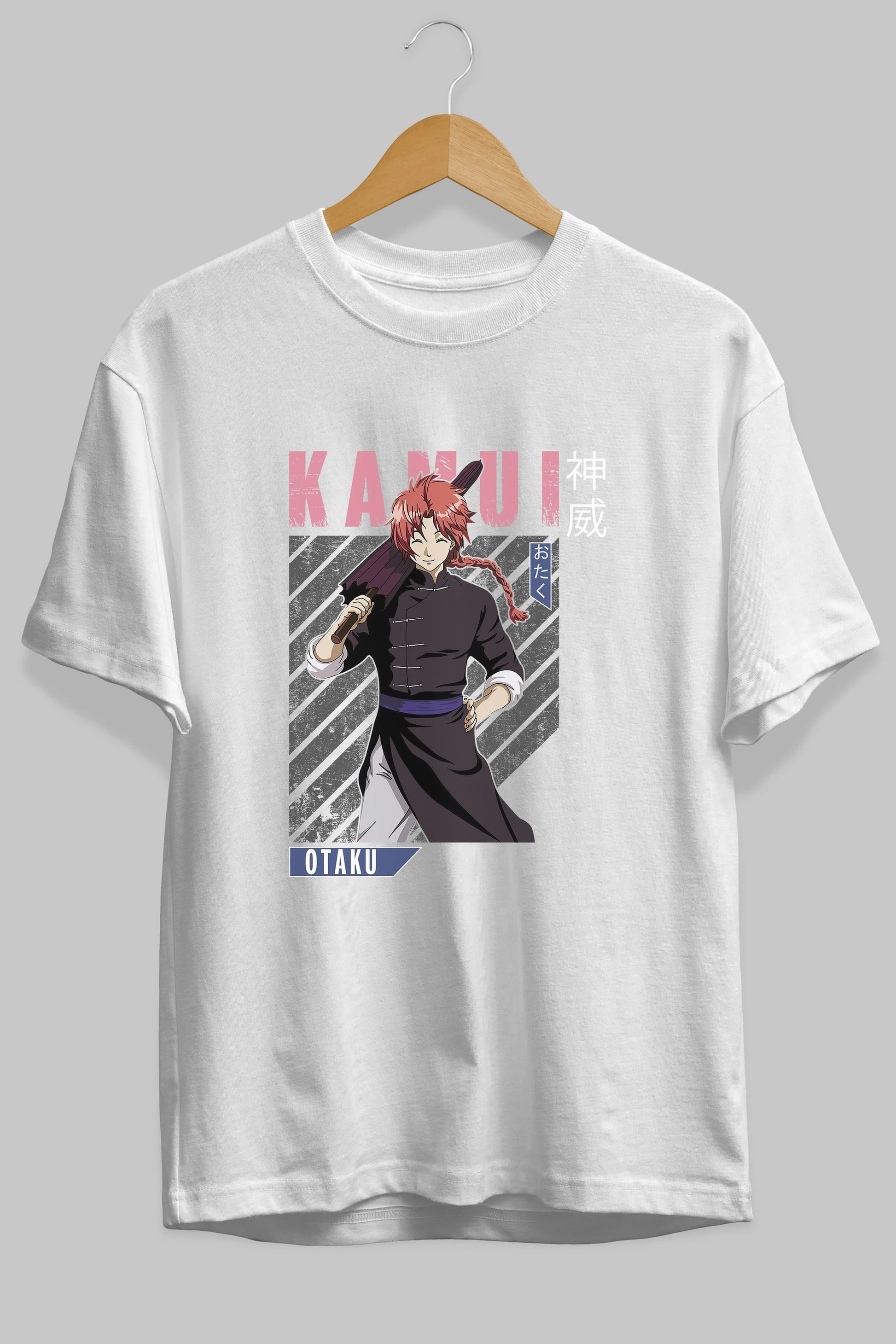 Kamui GINTAMA 1 Anime Ön Baskılı Oversize t-shirt %100 pamuk Erkek Kadın Unisex