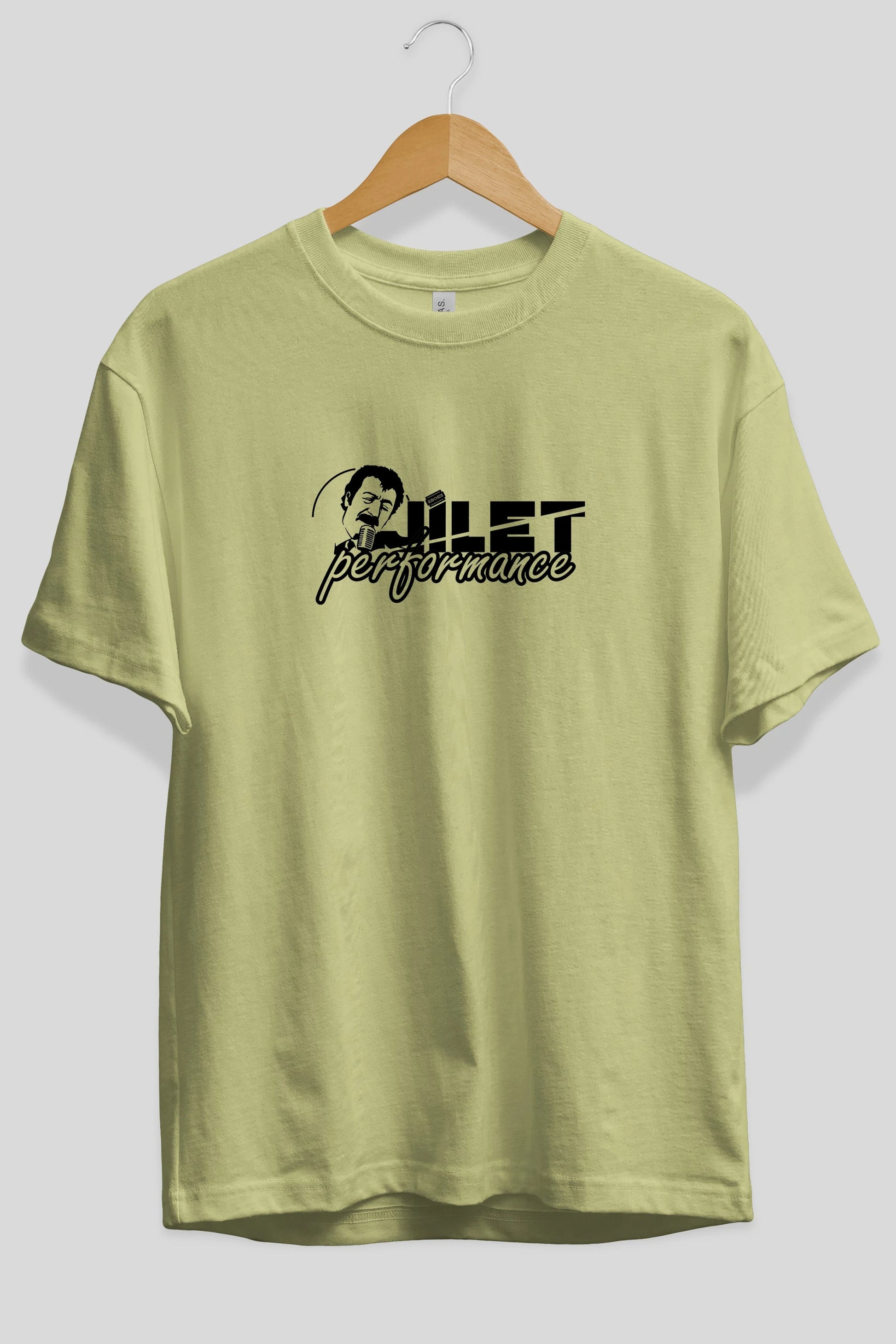 Jilet Performance Ön Baskılı Oversize t-shirt %100 pamuk Erkek Kadın Unisex