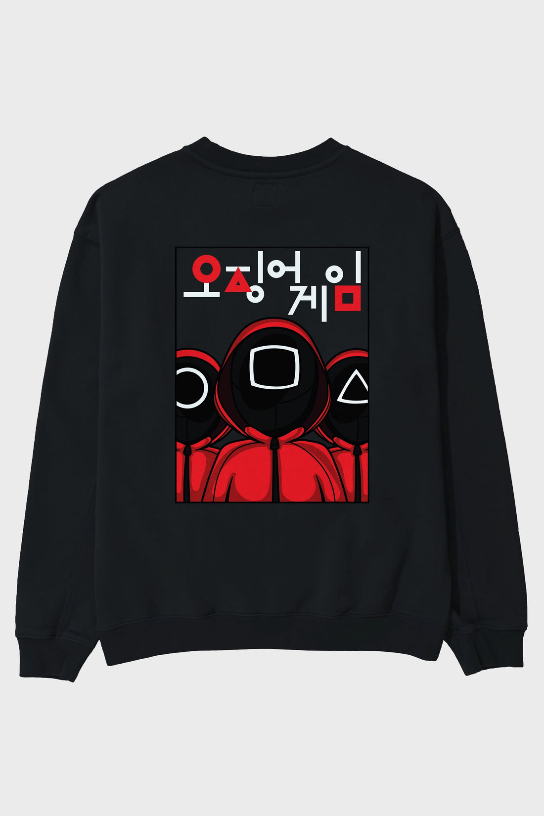 Squid Game (7) Arka Baskılı Oversize Sweatshirt Erkek Kadın Unisex