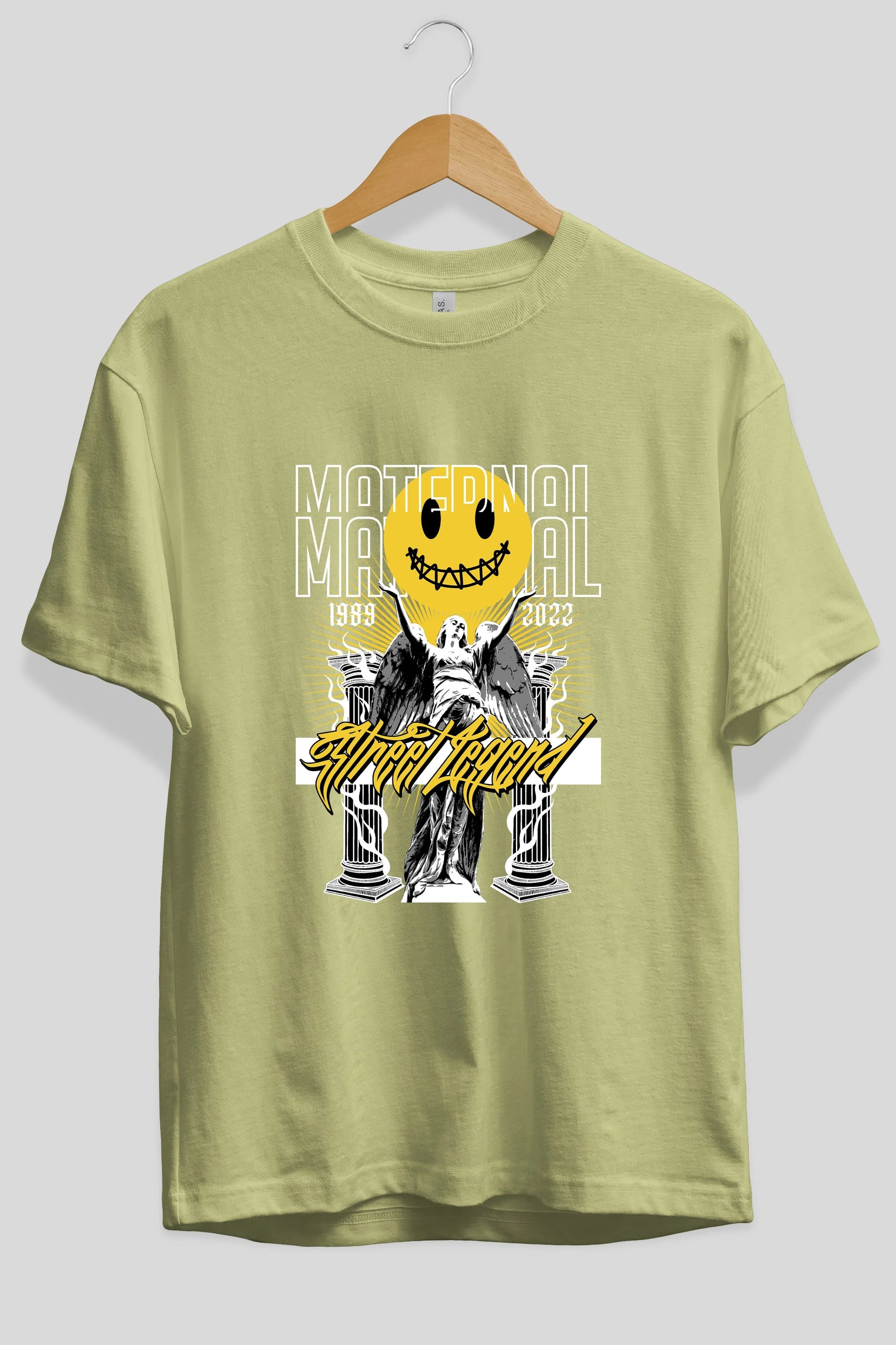 Maternal Street Legend Ön Baskılı Oversize t-shirt Erkek Kadın Unisex
