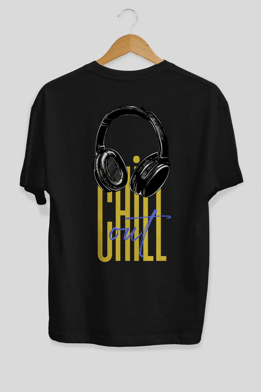 Chill Out Yazılı Arka Baskılı Oversize t-shirt Erkek Kadın Unisex