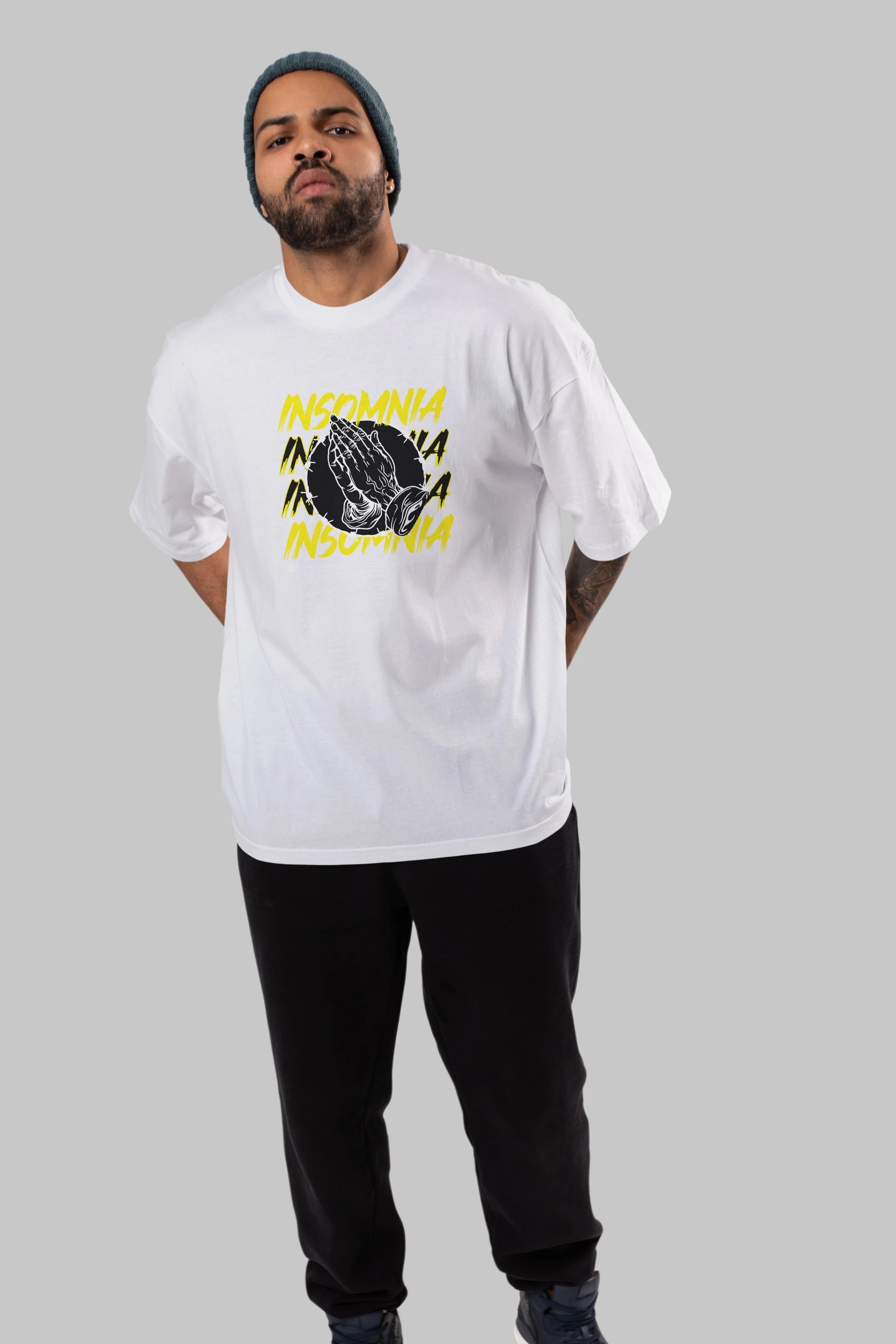 Insomnia Streetwear Ön Baskılı Oversize t-shirt Erkek Kadın Unisex