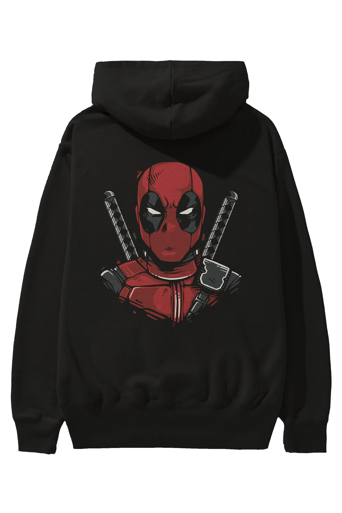 Deadpool (4) Arka Baskılı Hoodie Oversize Kapüşonlu Sweatshirt Erkek Kadın Unisex