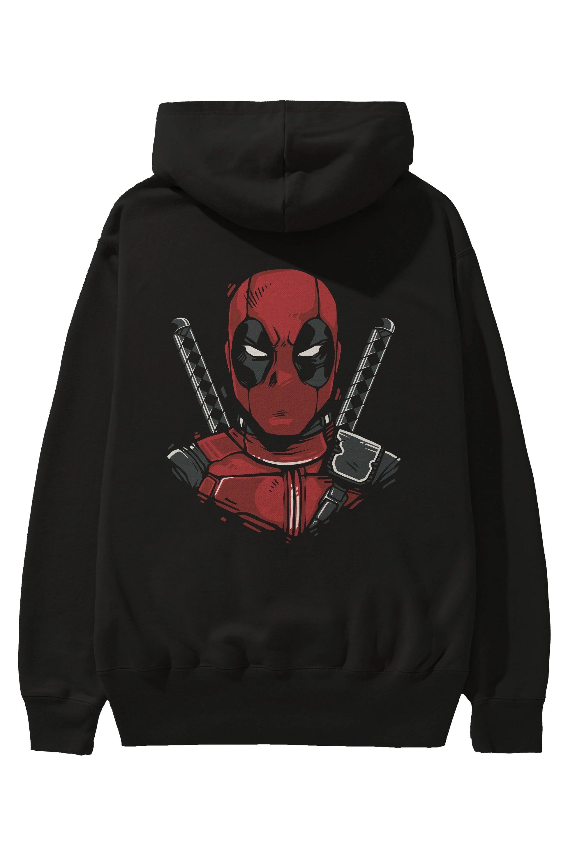 Deadpool (4) Arka Baskılı Hoodie Oversize Kapüşonlu Sweatshirt Erkek Kadın Unisex