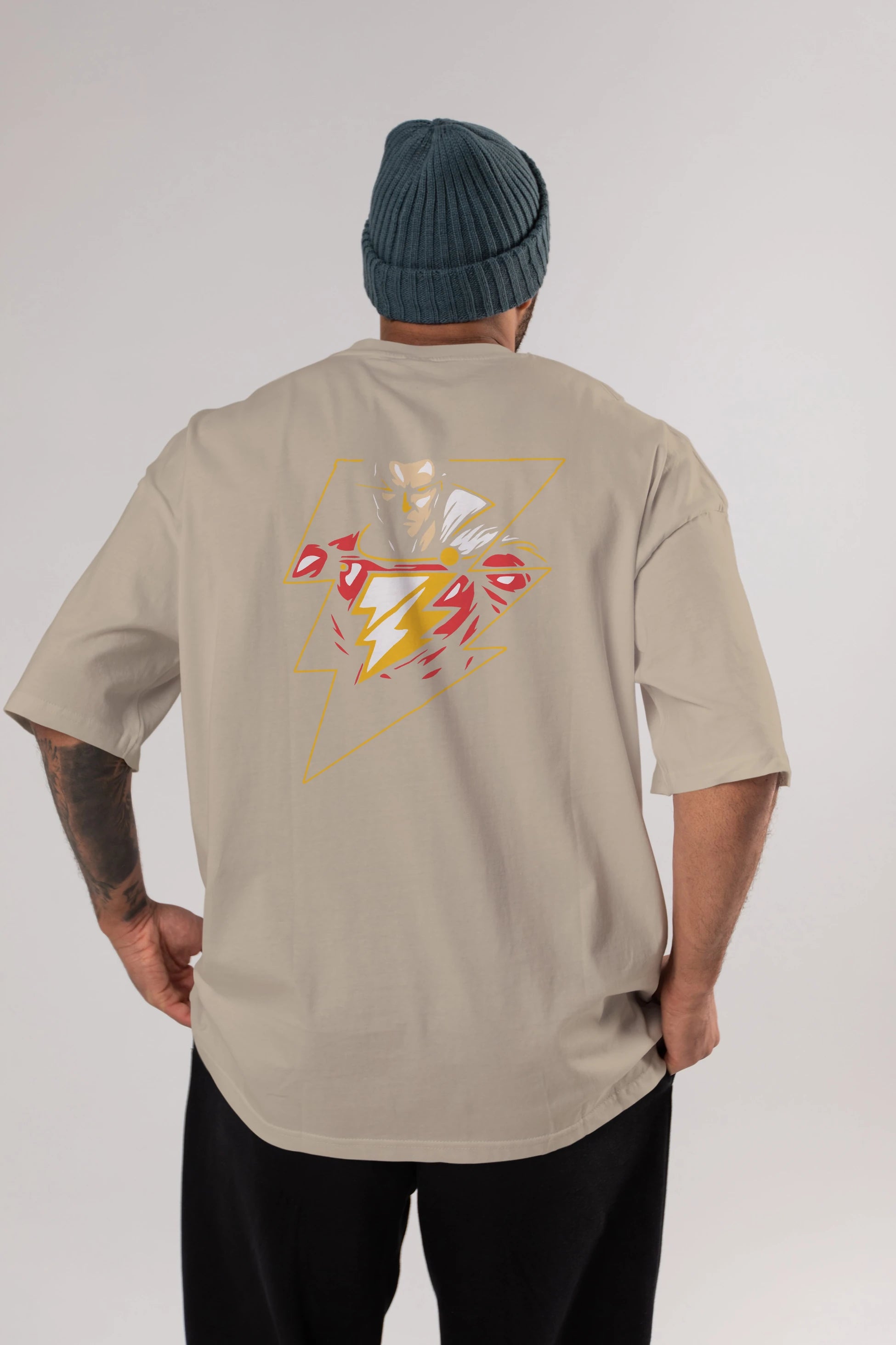 Flash Avengers (3) Arka Baskılı Oversize t-shirt Erkek Kadın Unisex %100 Pamuk Bisiklet Yaka tişort