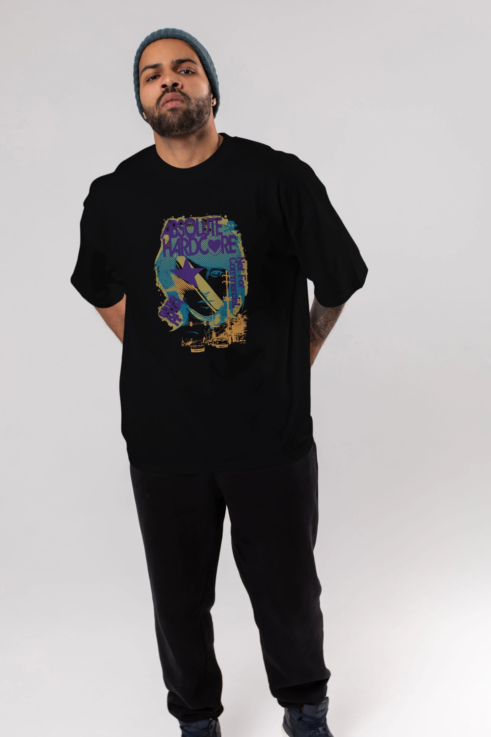 Absolute Hardcore Ön Baskılı Oversize t-shirt Erkek Kadın Unisex
