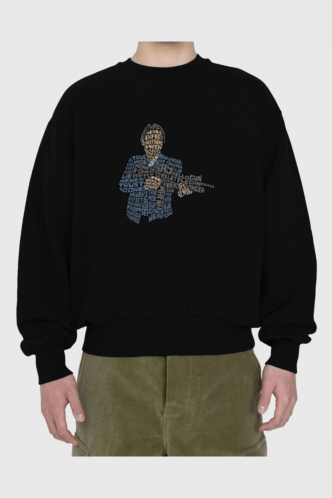 Mafia Ön Baskılı Oversize Sweatshirt Erkek Kadın Unisex