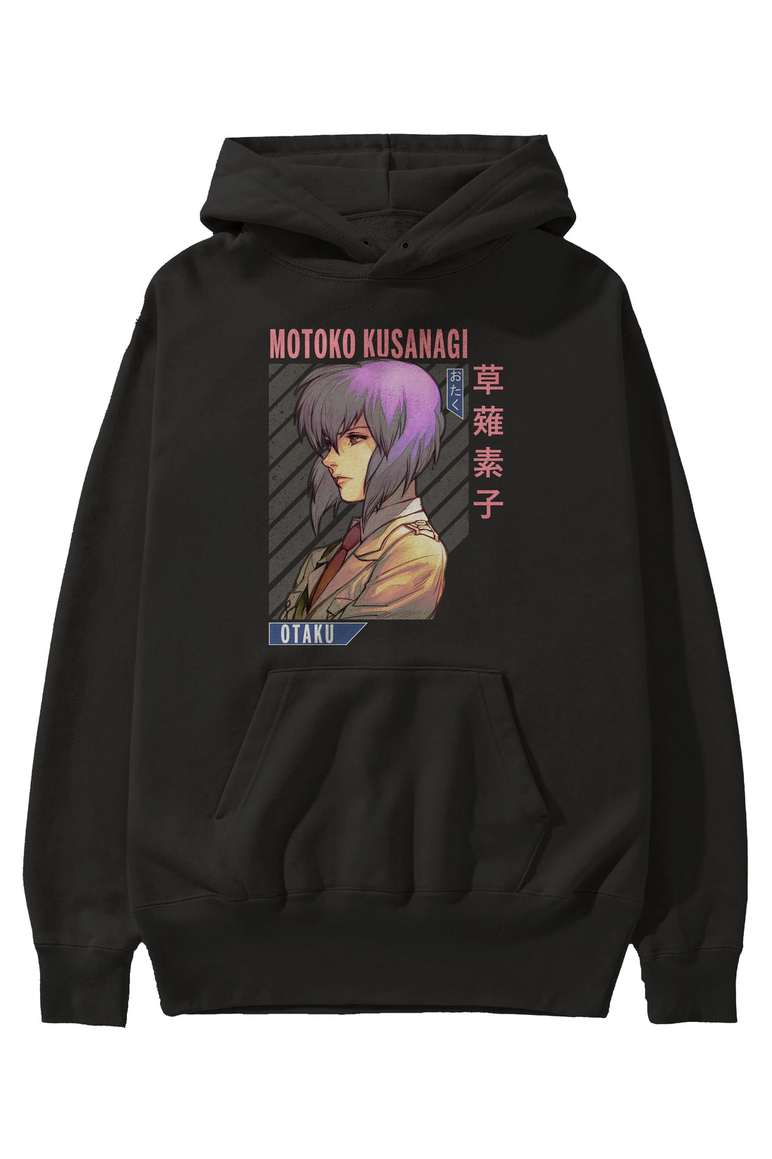 Motoko Kusanagi 4 Anime Ön Baskılı Hoodie Oversize Kapüşonlu Sweatshirt Erkek Kadın Unisex