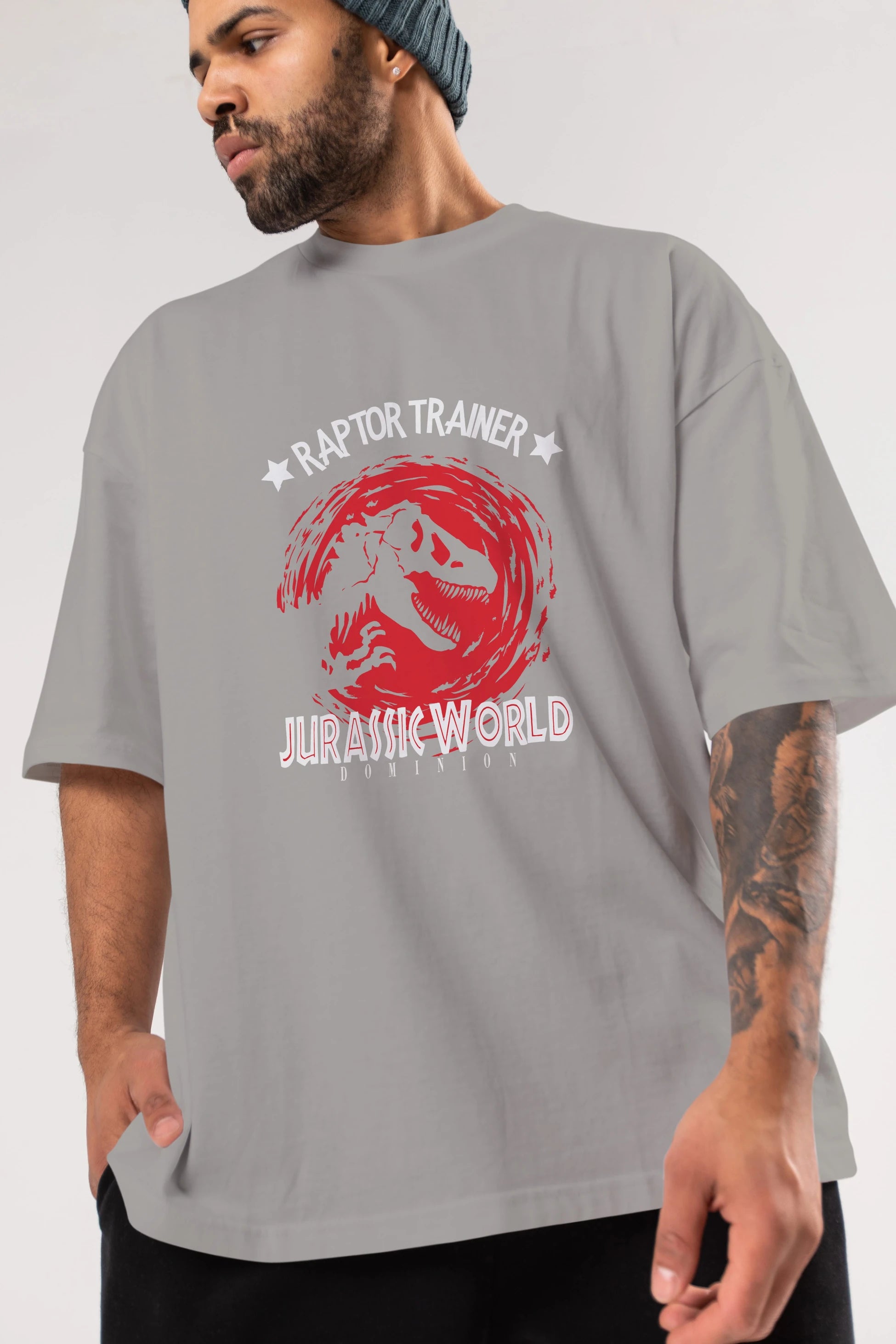 Jurassic Park (3) Ön Baskılı Oversize t-shirt Erkek Kadın Unisex %100 Pamuk Bisiklet Yaka tişort