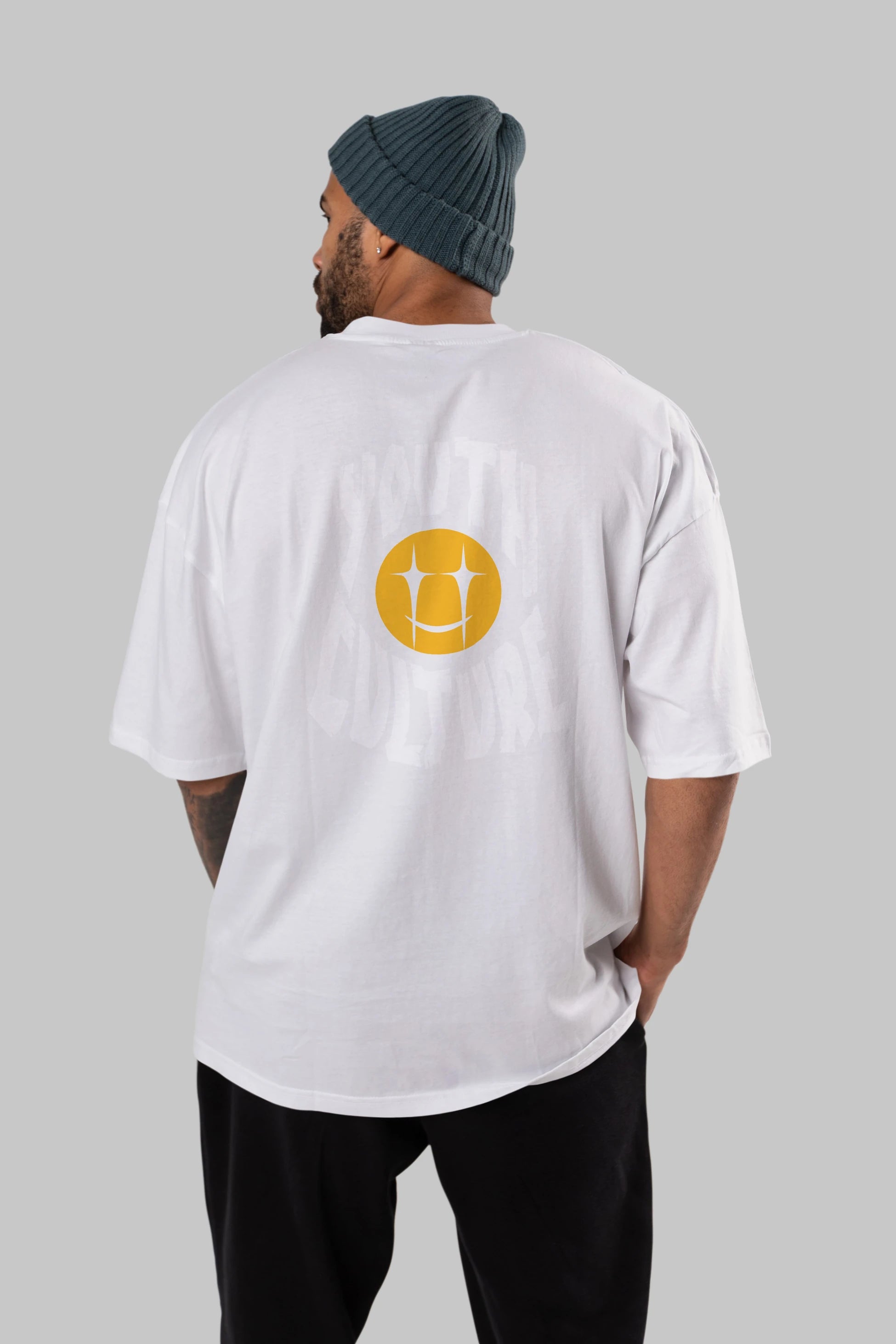 Youth Culture Arka Baskılı Oversize t-shirt Erkek Kadın Unisex