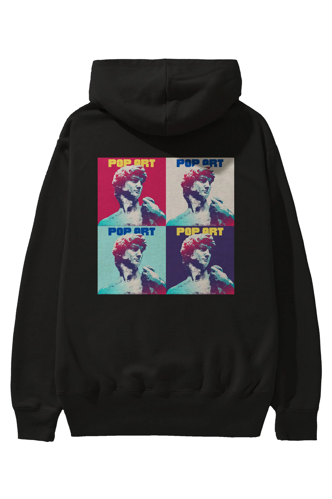 Creative Pop Art Arka Baskılı Oversize Hoodie Kapüşonlu Sweatshirt Erkek Kadın Unisex