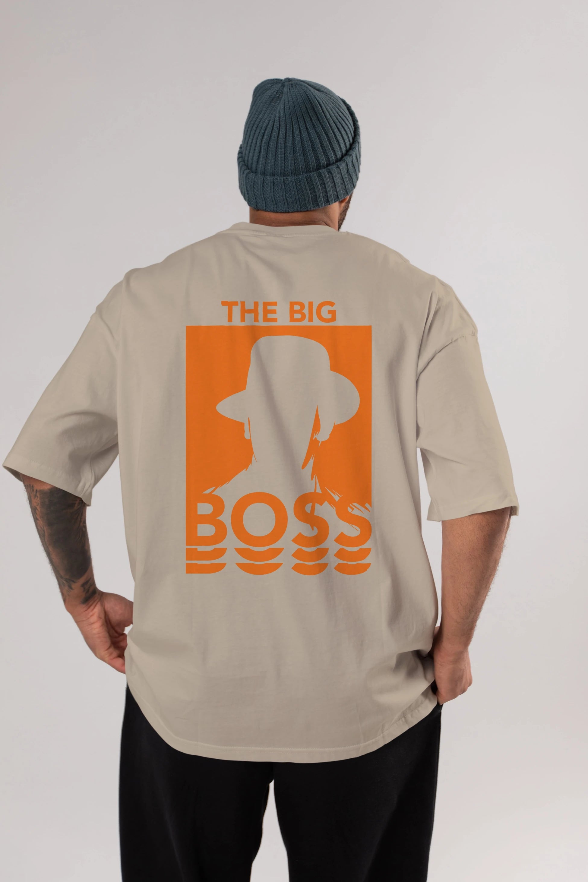 The Big Boss Arka Baskılı Oversize t-shirt Erkek Kadın Unisex