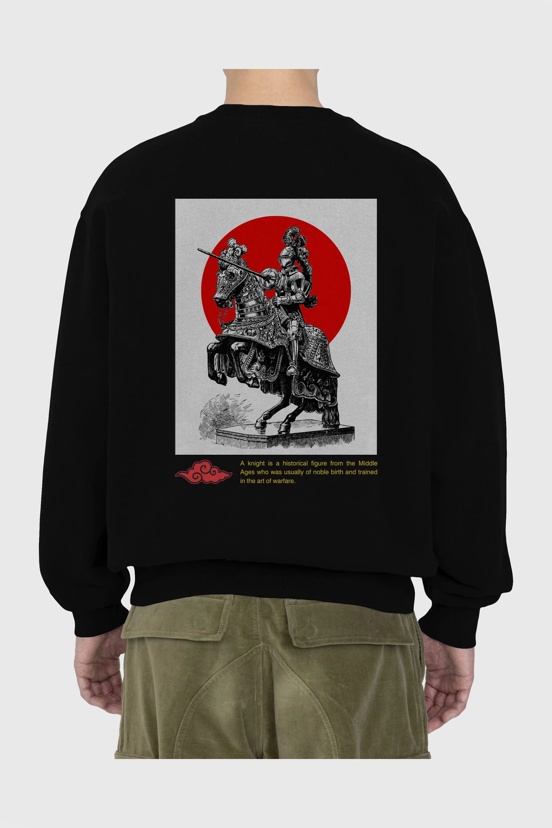Japan Streetwear 2 Arka Baskılı Oversize Sweatshirt Erkek Kadın Unisex