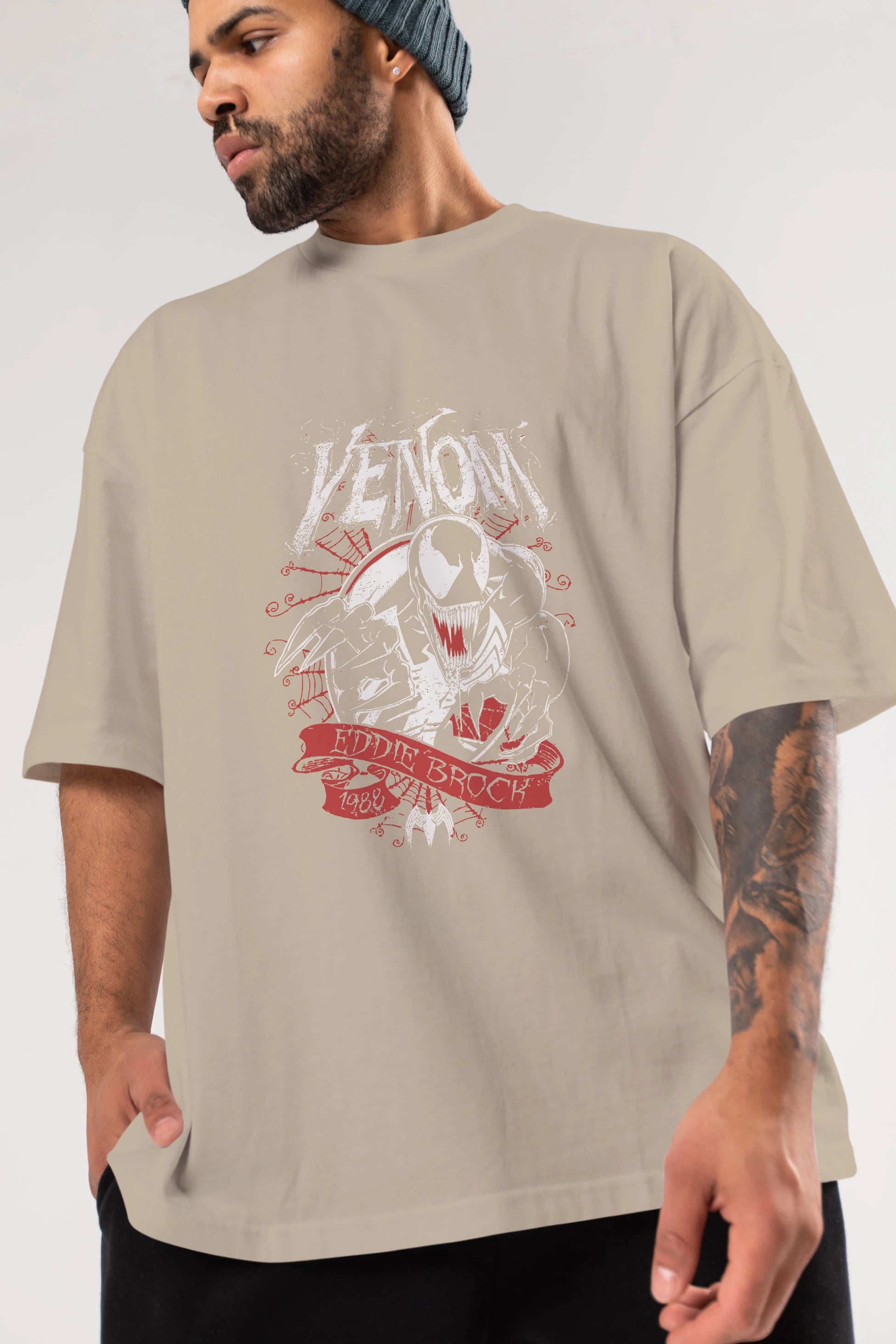 Venom (11) Ön Baskılı Oversize t-shirt Erkek Kadın Unisex %100 Pamuk Bisiklet Yaka tişort