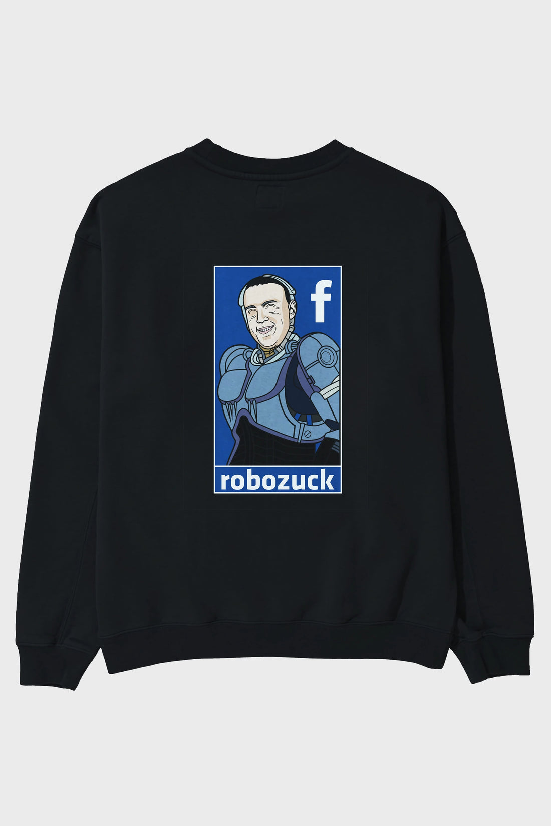 Robozuck Arka Baskılı Oversize Sweatshirt Erkek Kadın Unisex