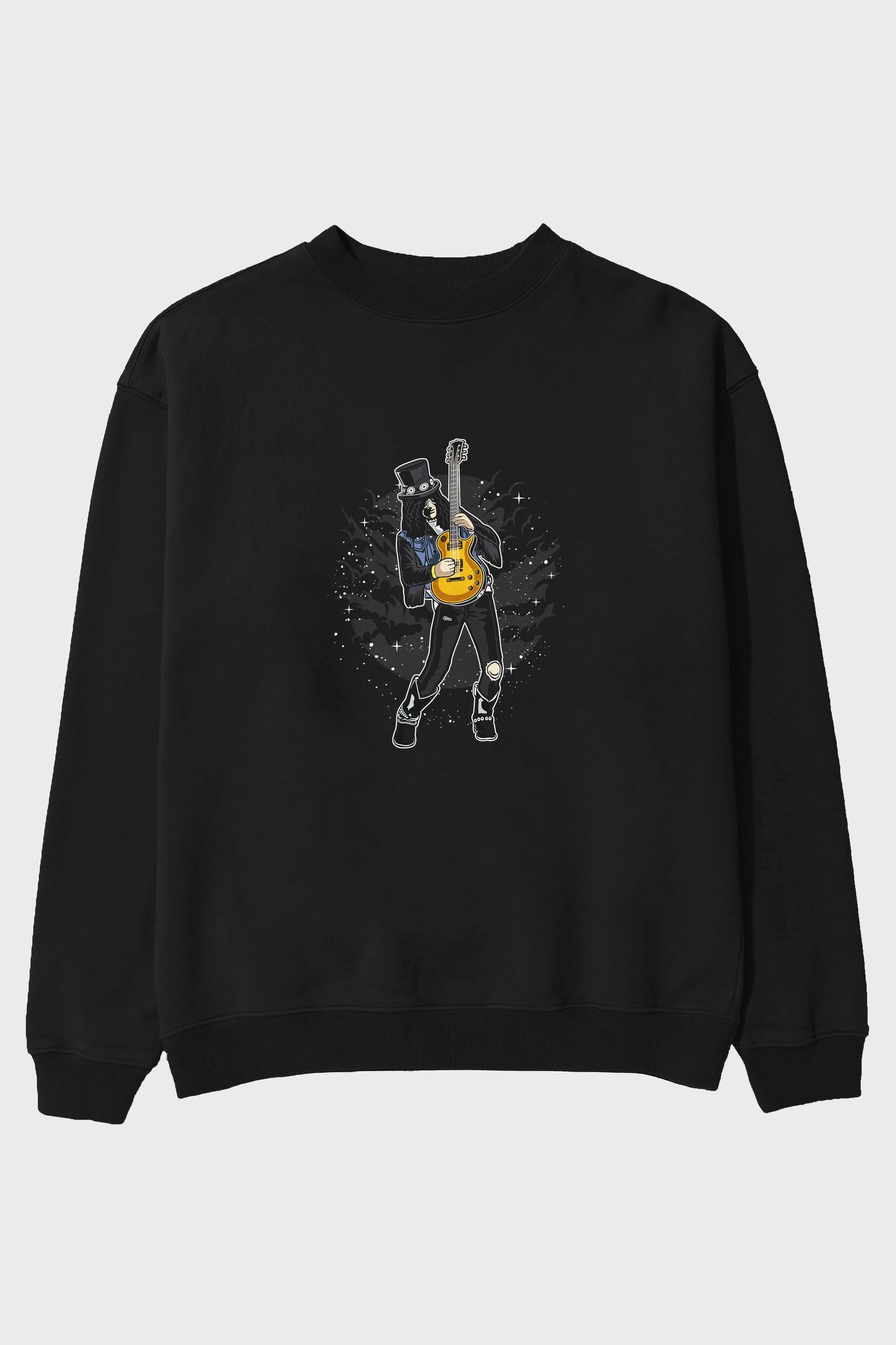 SLASH Ön Baskılı Oversize Sweatshirt Erkek Kadın Unisex