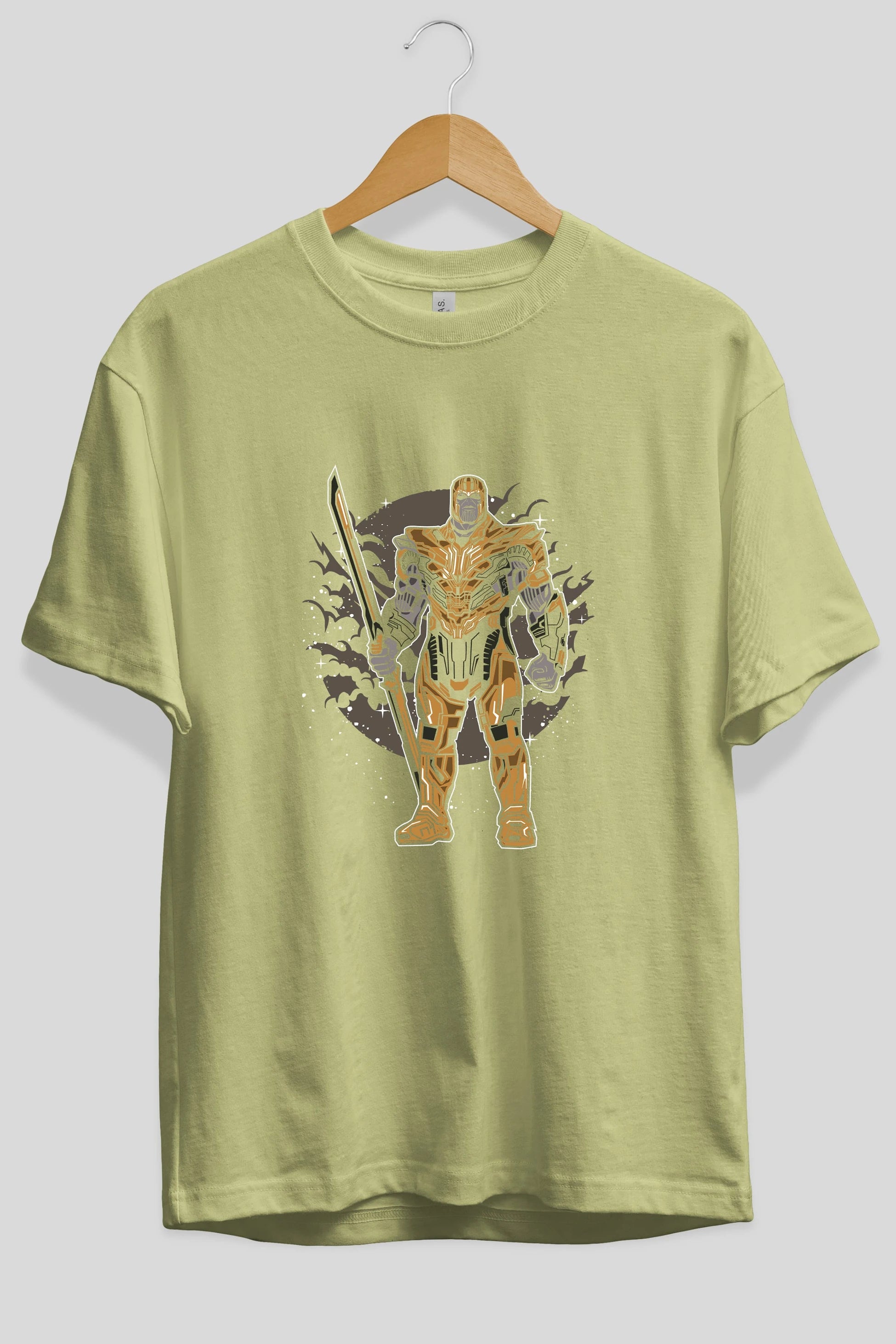 Thanos Ön Baskılı Oversize t-shirt Erkek Kadın Unisex %100 Pamuk tişort