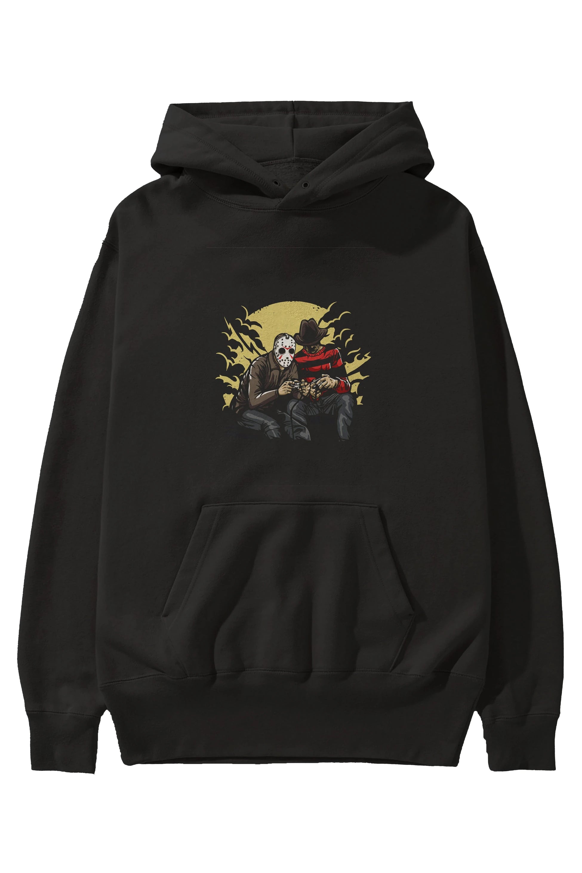 Dark Gamers Ön Baskılı Hoodie Oversize Kapüşonlu Sweatshirt Erkek Kadın Unisex