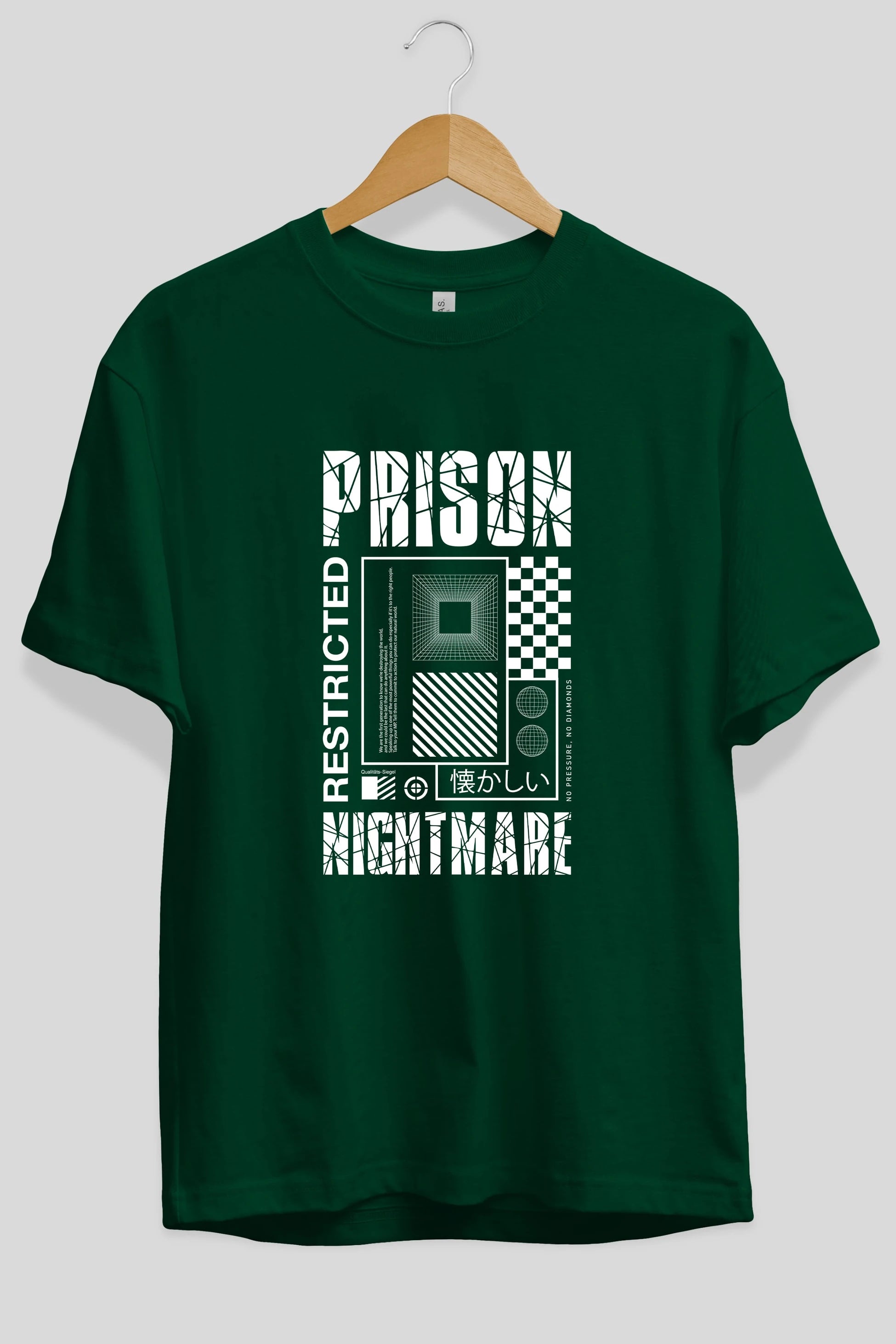 Prison Nightmare Ön Baskılı Oversize t-shirt Erkek Kadın Unisex