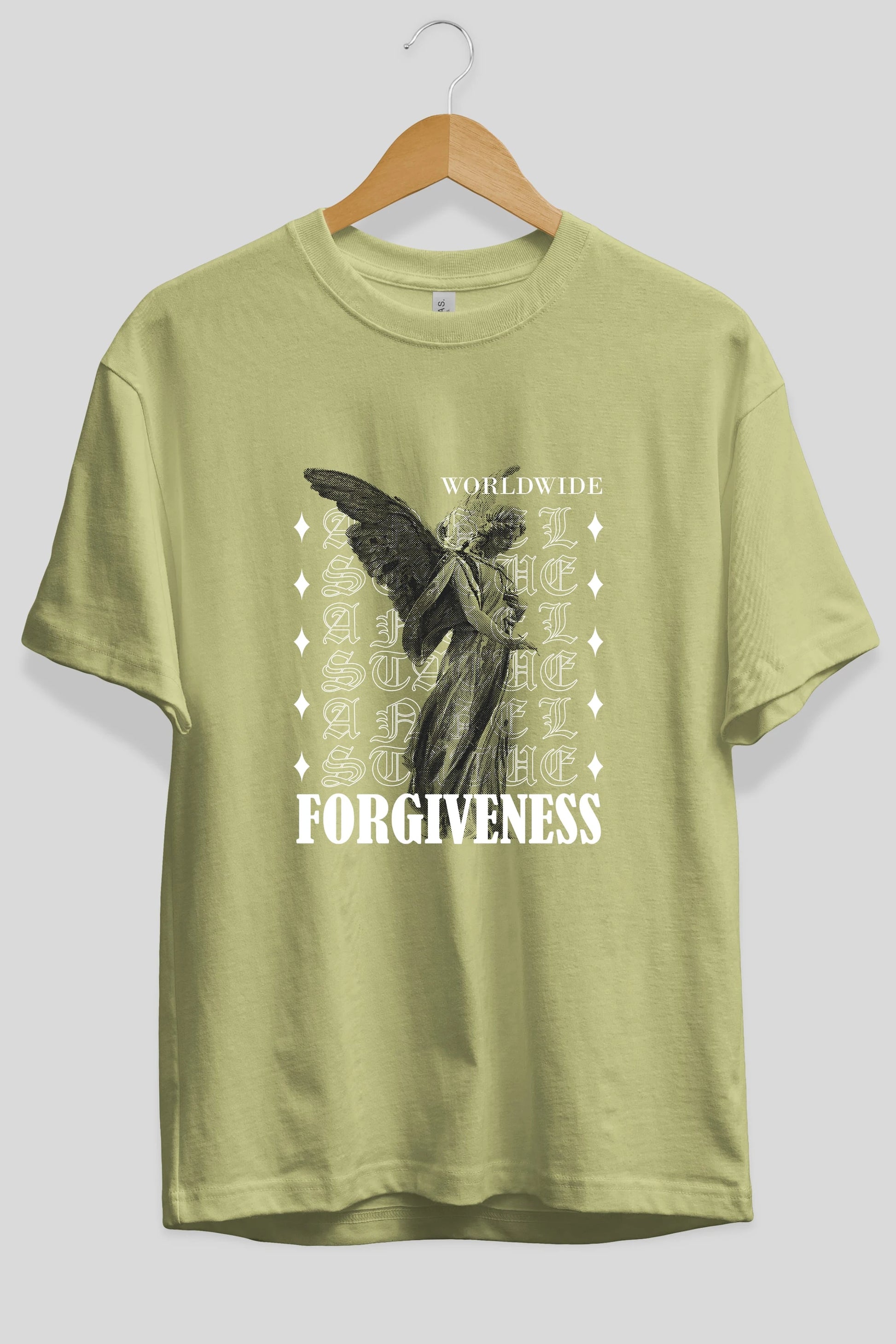 Angel Forgiveness Ön Baskılı Oversize t-shirt Erkek Kadın Unisex