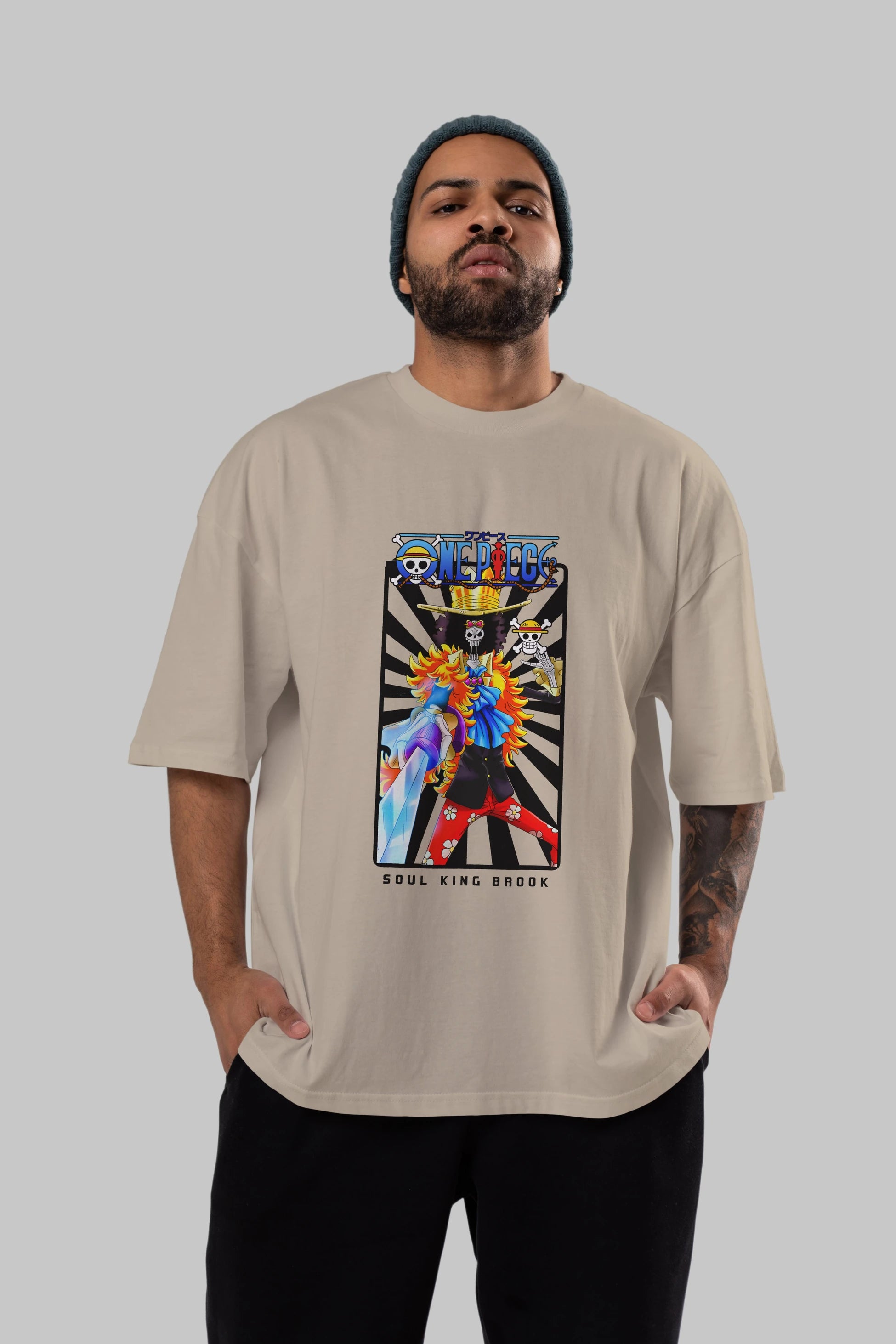 Brook Anime Ön Baskılı Oversize t-shirt Erkek Kadın Unisex
