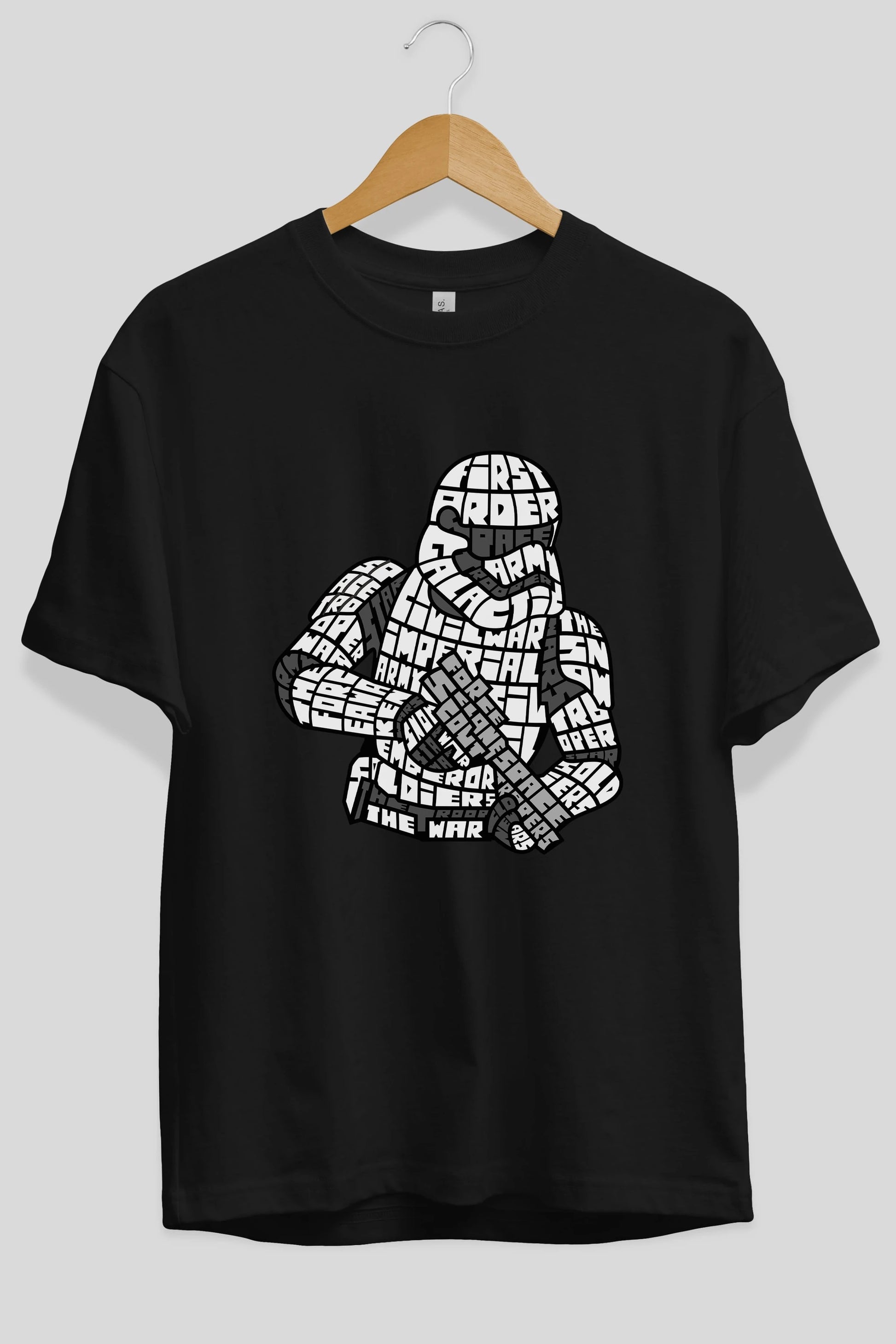 First Order Ön Baskılı Oversize t-shirt %100 pamuk Erkek Kadın Unisex