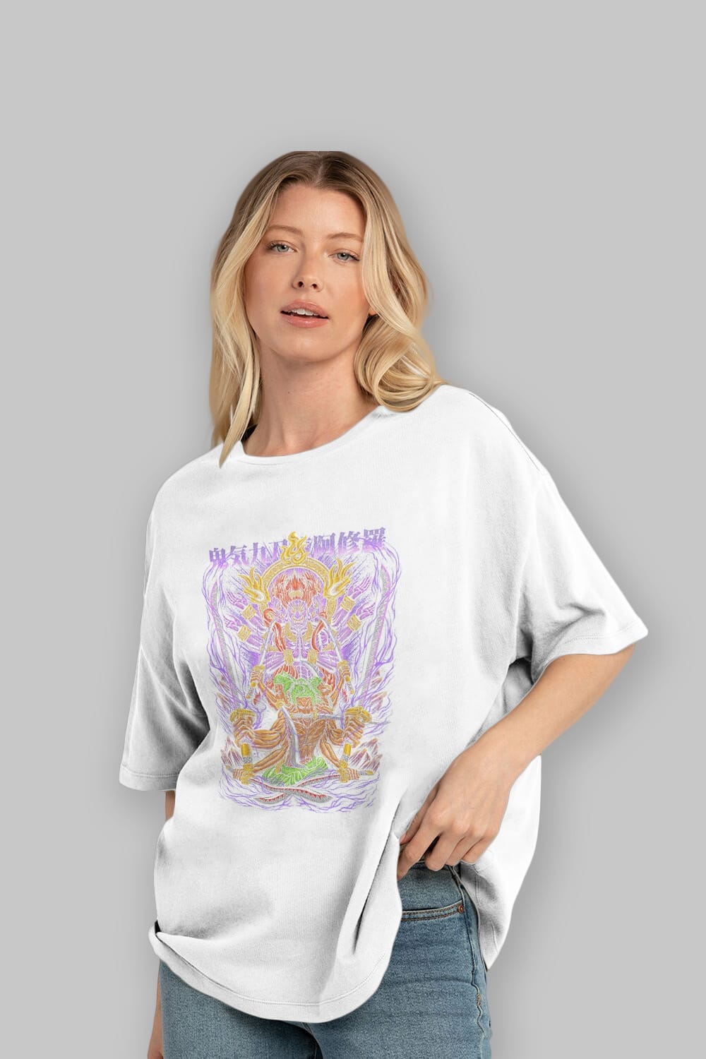 RORONOA ZORO 2 Anime Ön Baskılı Oversize t-shirt %100 pamuk Erkek Kadın Unisex