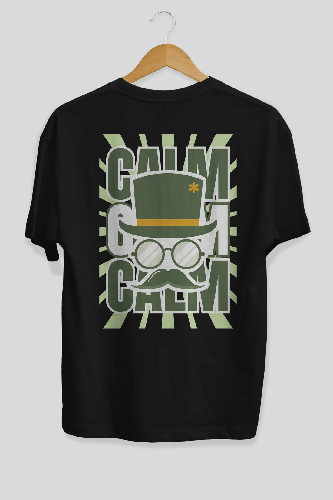 Calm Yazılı Arka Baskılı Oversize t-shirt Erkek Kadın Unisex