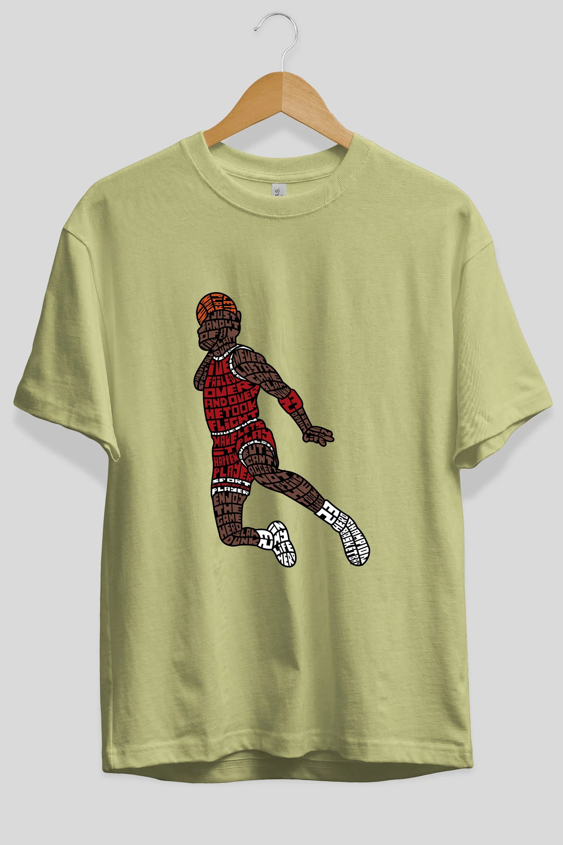Slamdunk Ön Baskılı Oversize t-shirt %100 pamuk Erkek Kadın Unisex