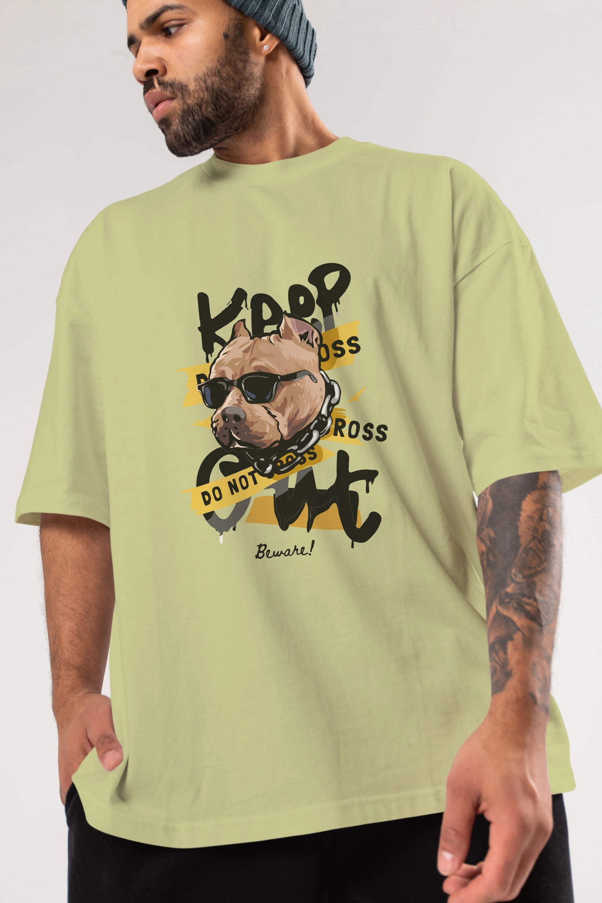 Teddy Bear Keep Ön Baskılı Oversize t-shirt Erkek Kadın Unisex %100 Pamuk