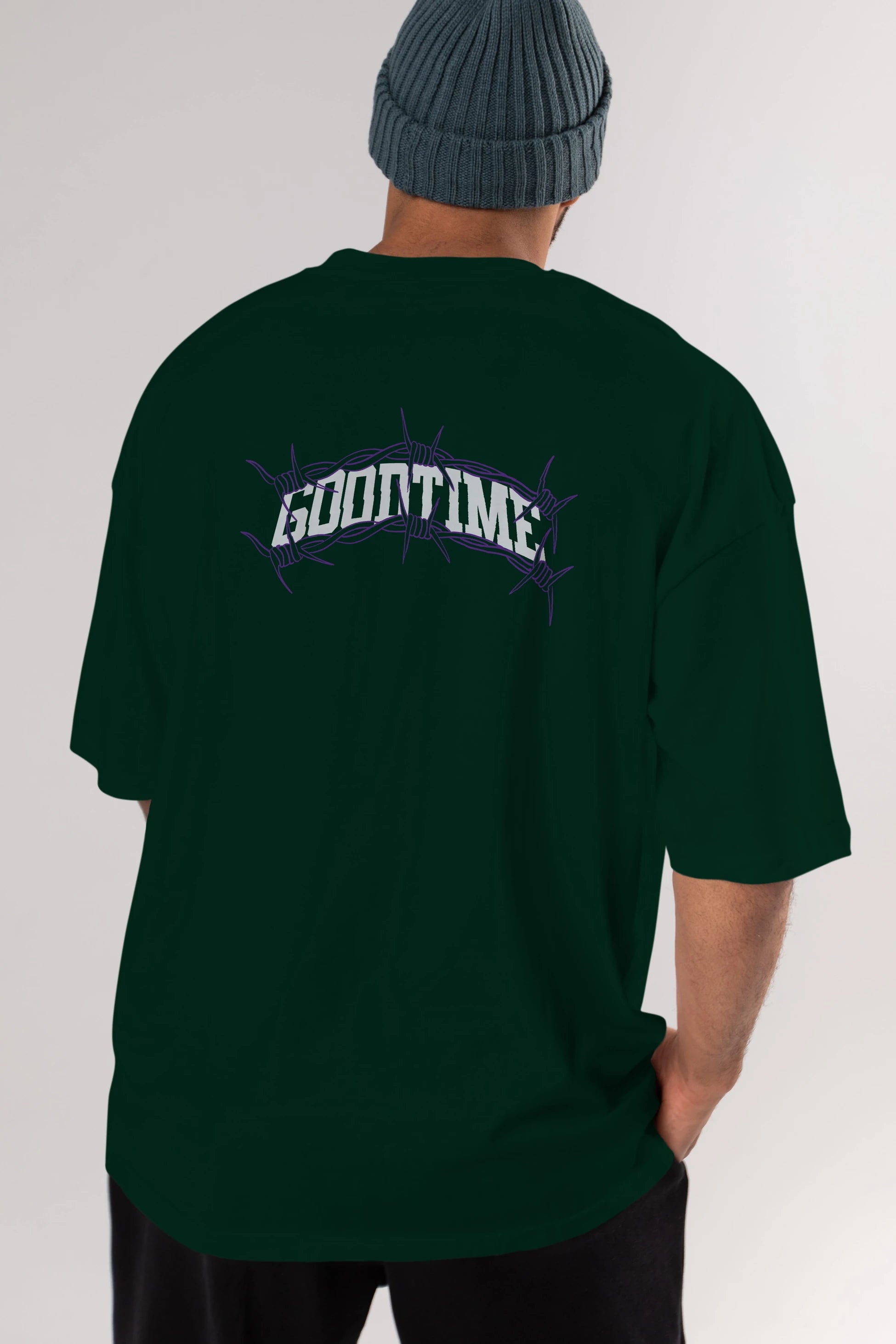 Good Time Arka Baskılı Oversize t-shirt Erkek Kadın Unisex