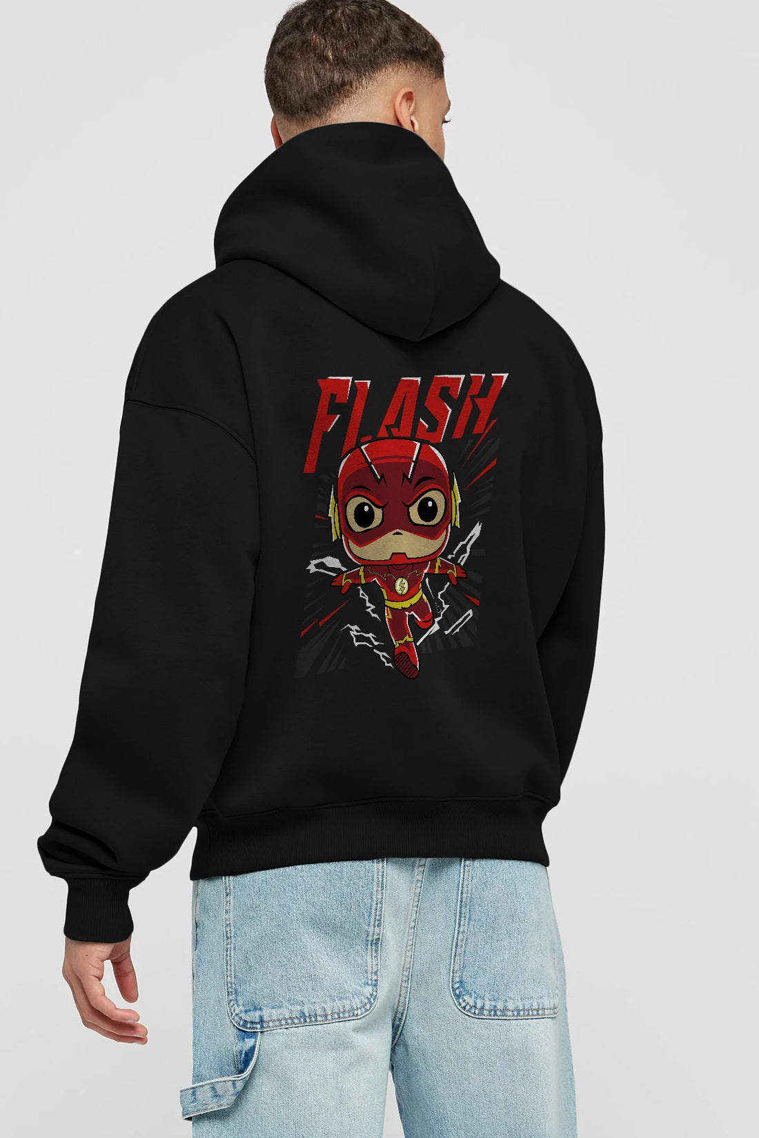 Flash Avengers (4) Arka Baskılı Hoodie Oversize Kapüşonlu Sweatshirt Erkek Kadın Unisex