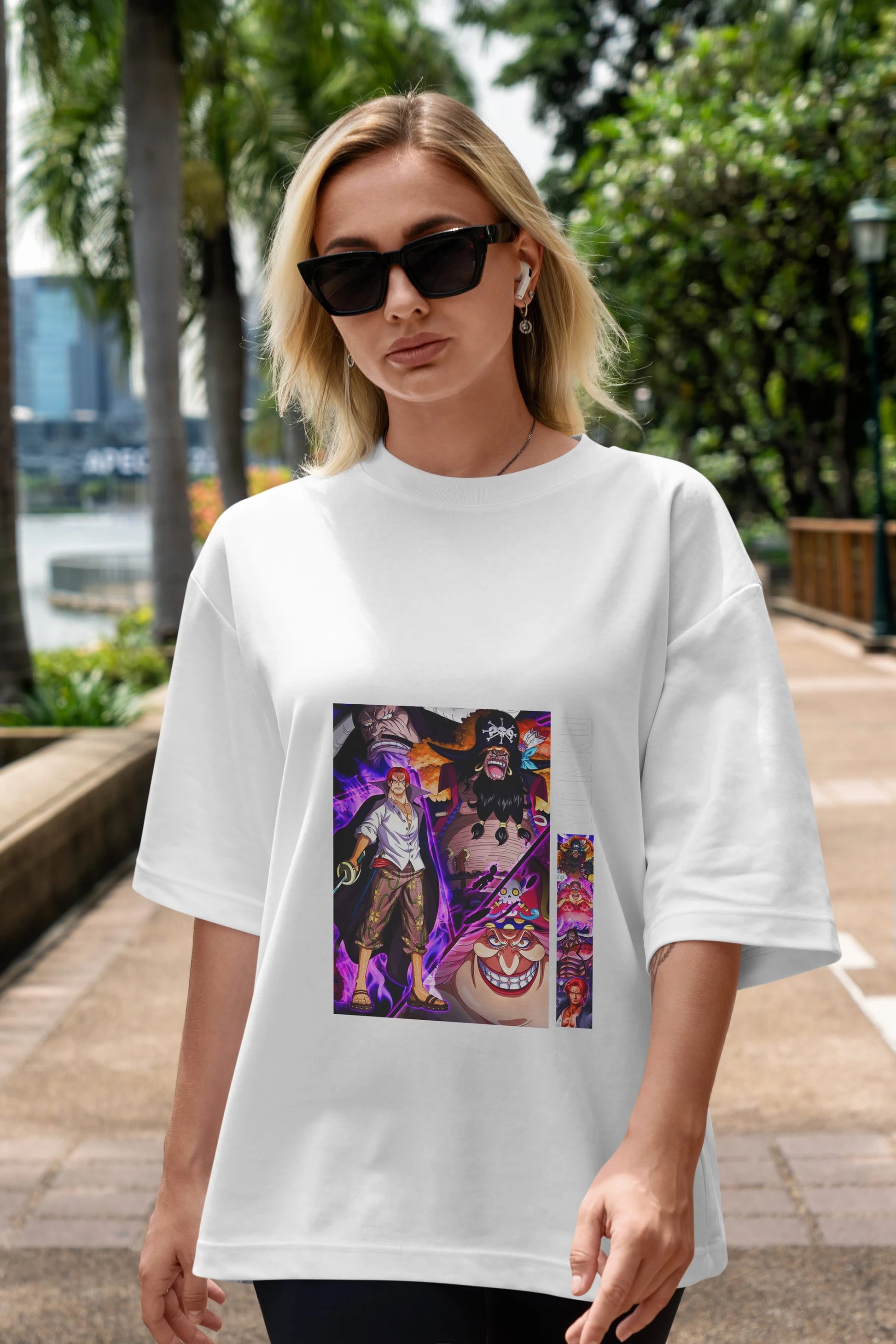 Yonko Anime Ön Baskılı Oversize t-shirt Erkek Kadın Unisex