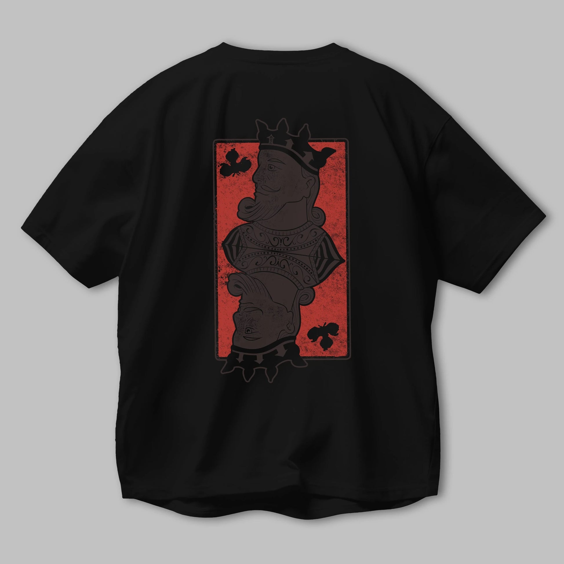 King Streetwear Arka Baskılı Oversize t-shirt Erkek Kadın Unisex