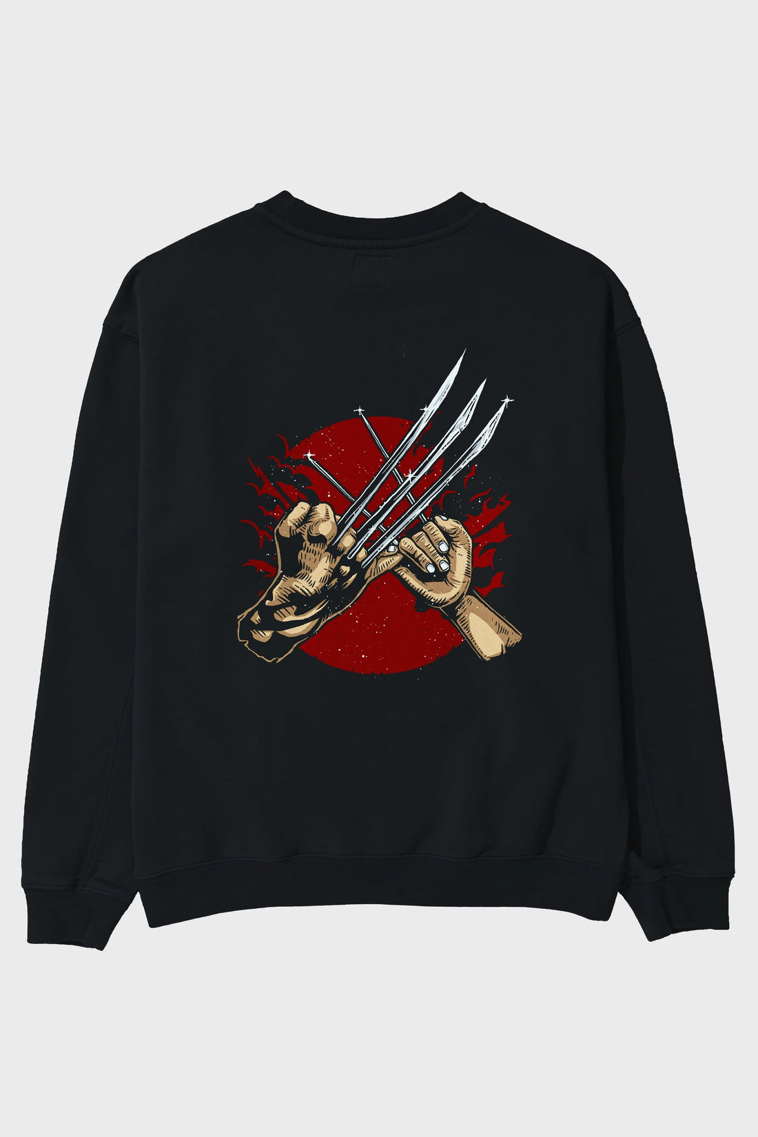 Like Father Like Daughter Arka Baskılı Oversize Sweatshirt Erkek Kadın Unisex