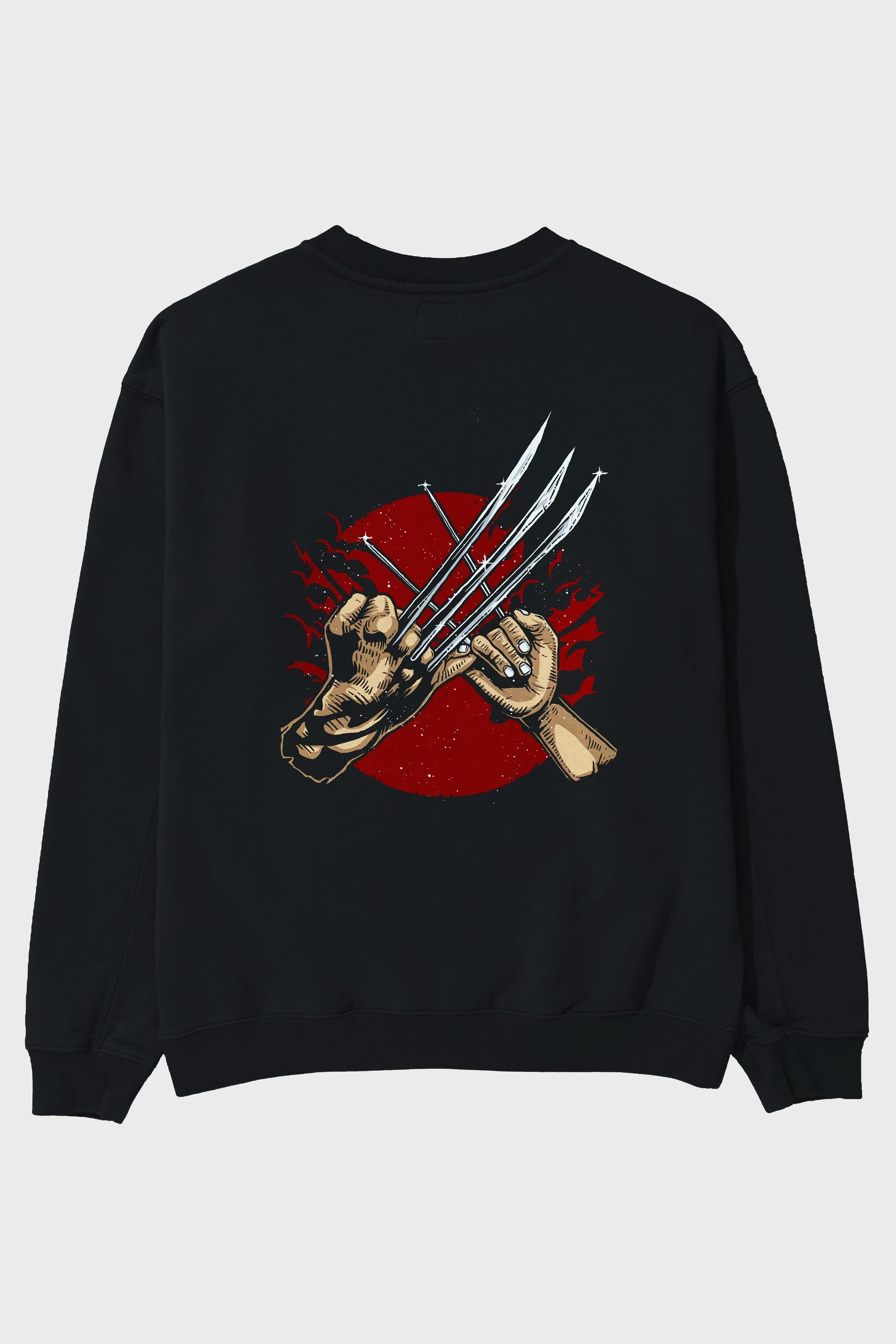 Like Father Like Daughter Arka Baskılı Oversize Sweatshirt Erkek Kadın Unisex
