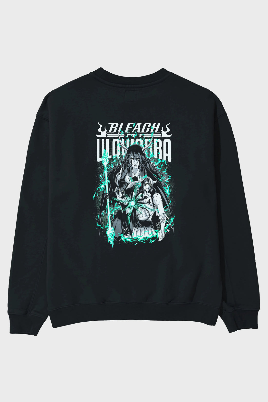 BLEACH(ULQUIARRA) Anime Arka Baskılı Oversize Sweatshirt Erkek Kadın Unisex