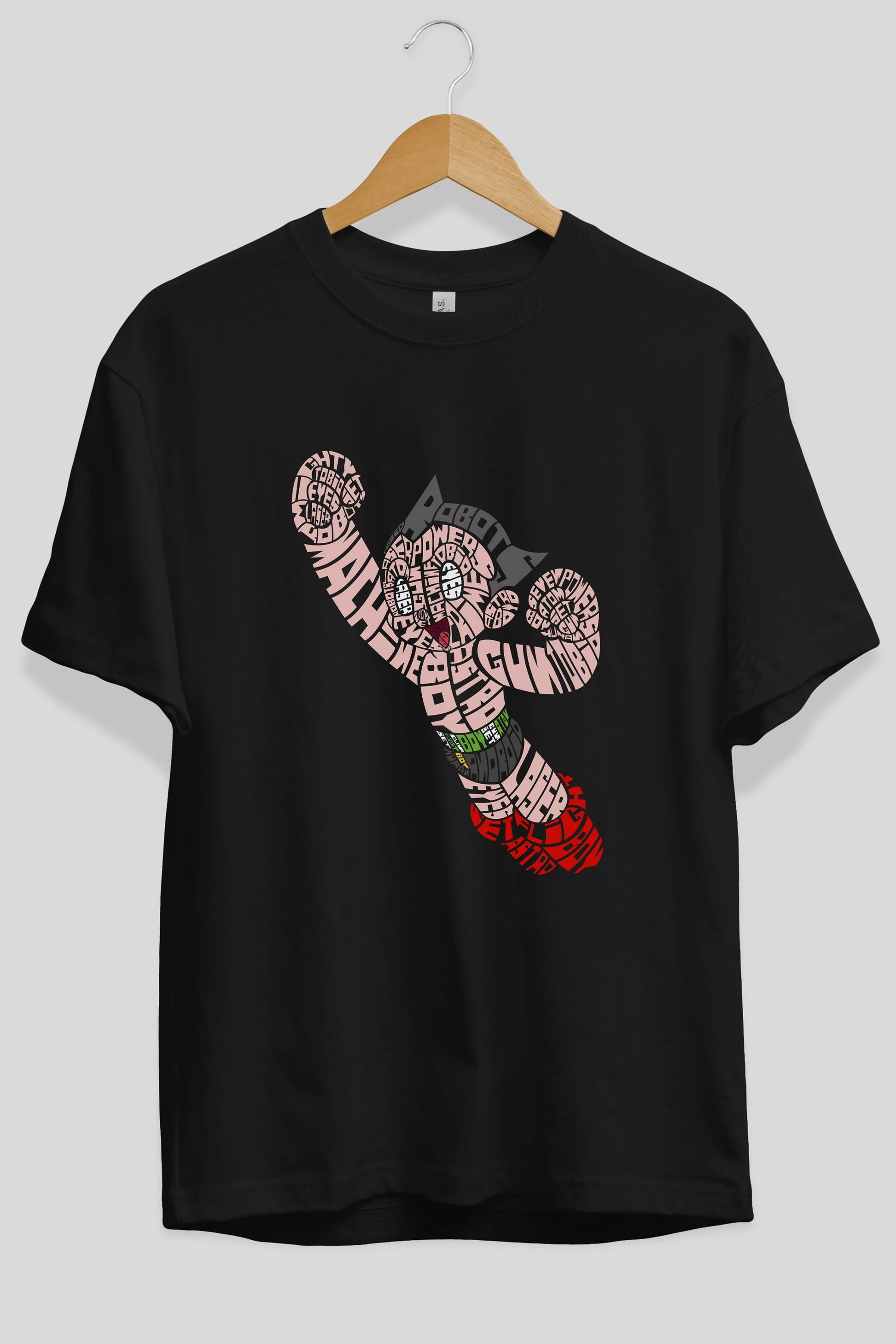 Astroboy Ön Baskılı Oversize t-shirt %100 pamuk Erkek Kadın Unisex