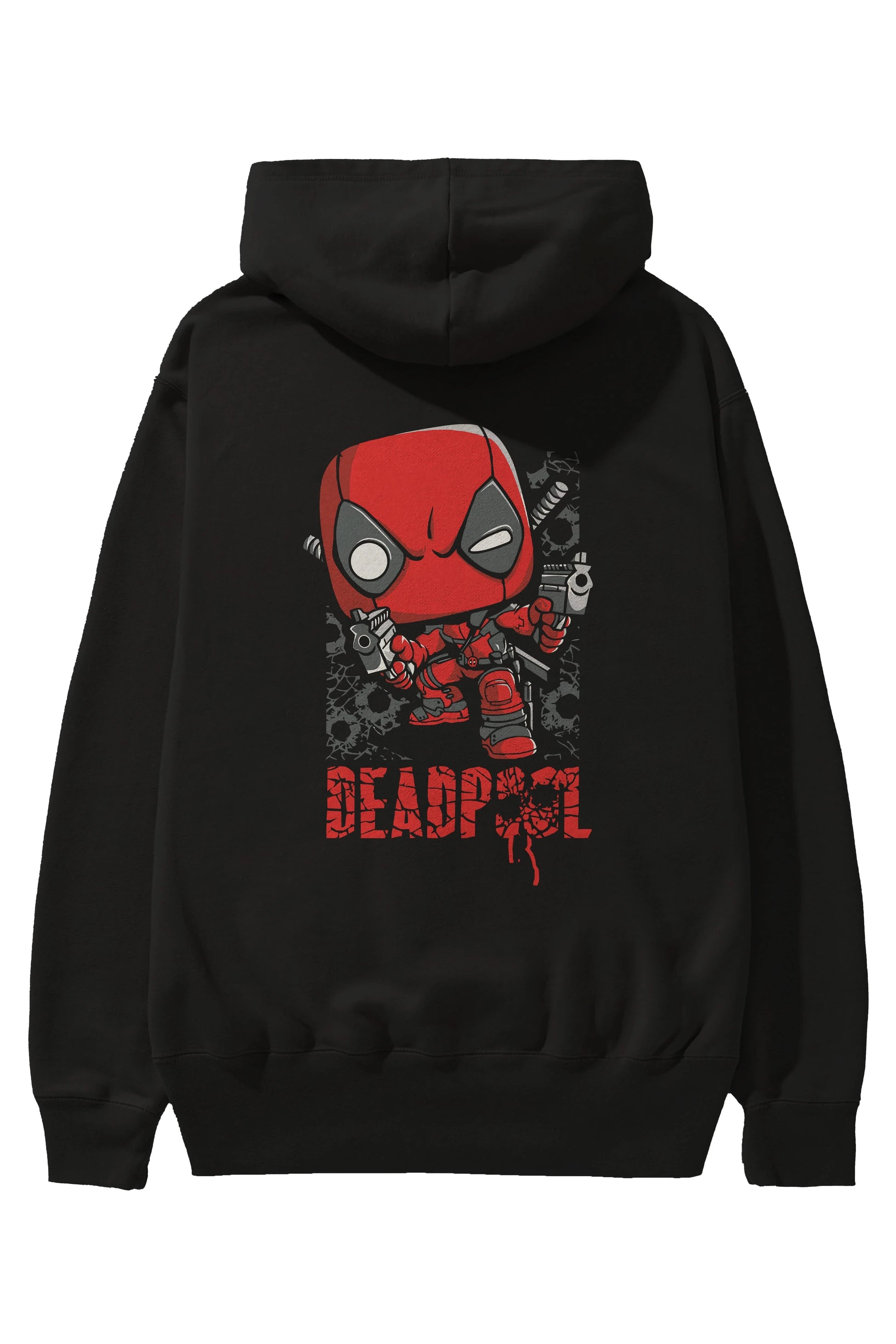 Deadpool (8) Arka Baskılı Hoodie Oversize Kapüşonlu Sweatshirt Erkek Kadın Unisex