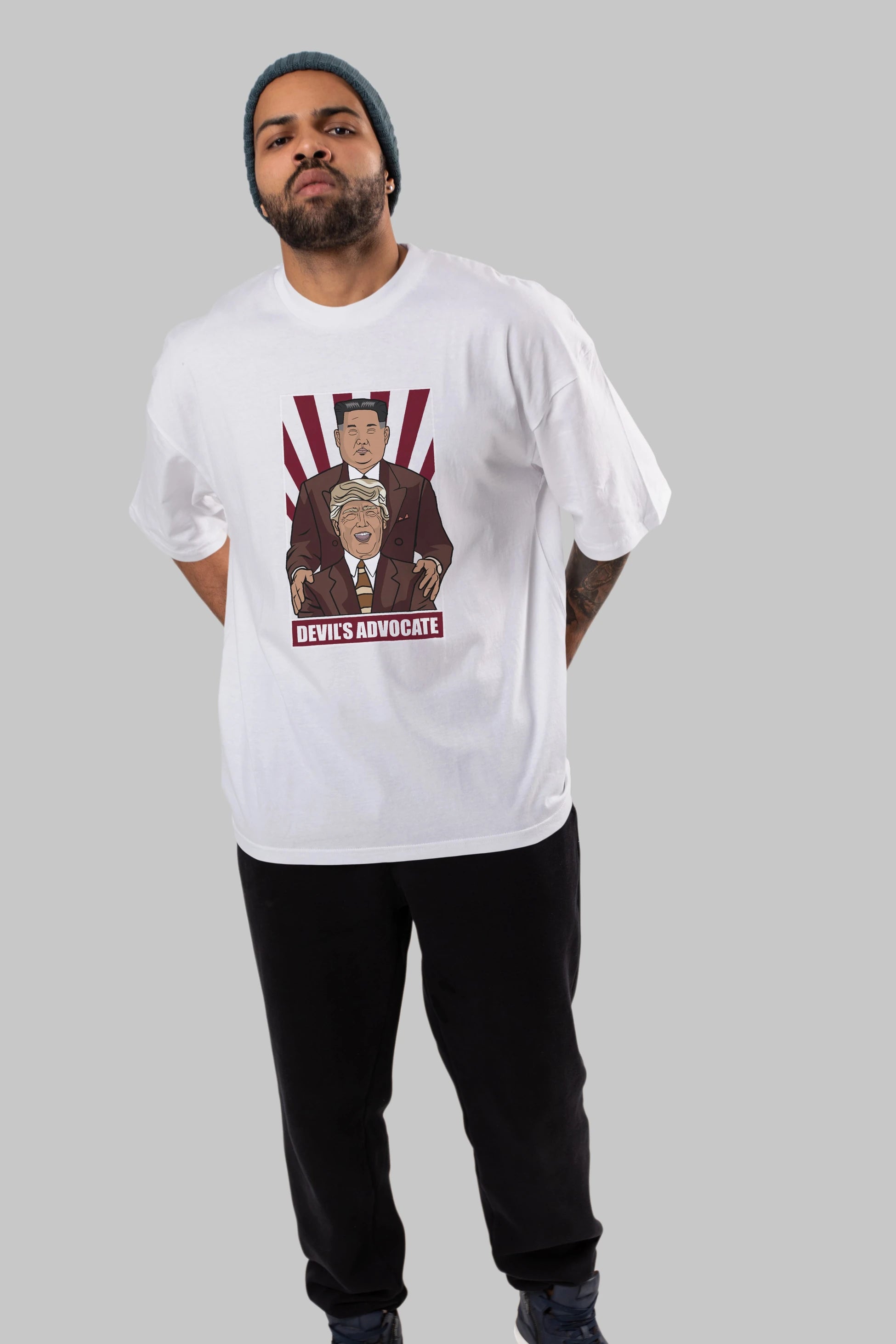 Devil_s Advocate Ön Baskılı Oversize t-shirt Erkek Kadın Unisex %100 Pamuk tişort