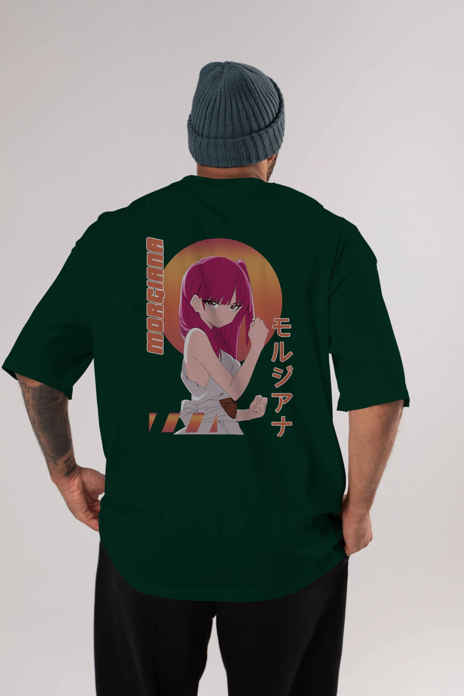 Morgiana 5 Anime Arka Baskılı Oversize t-shirt Erkek Kadın Unisex