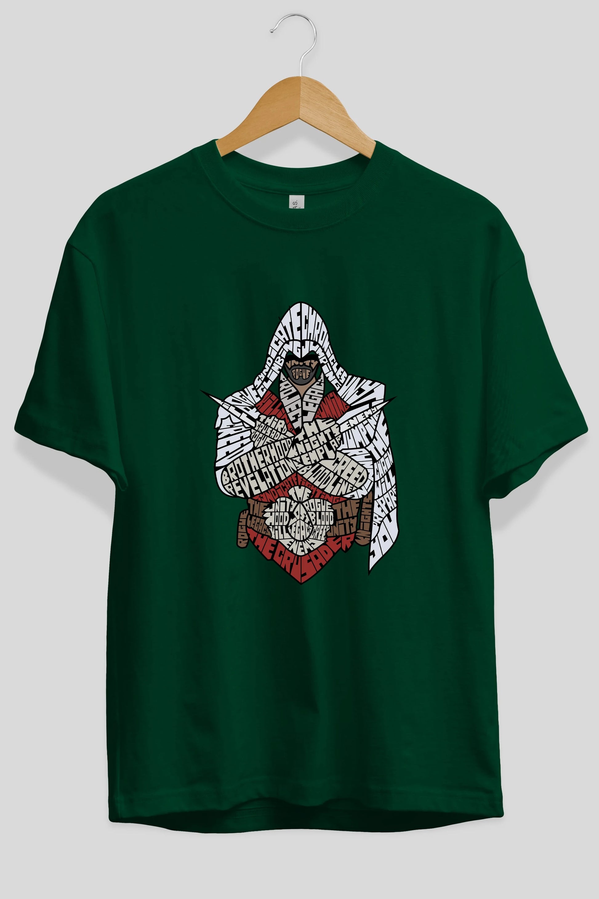 Assassins Ön Baskılı Oversize t-shirt %100 pamuk Erkek Kadın Unisex