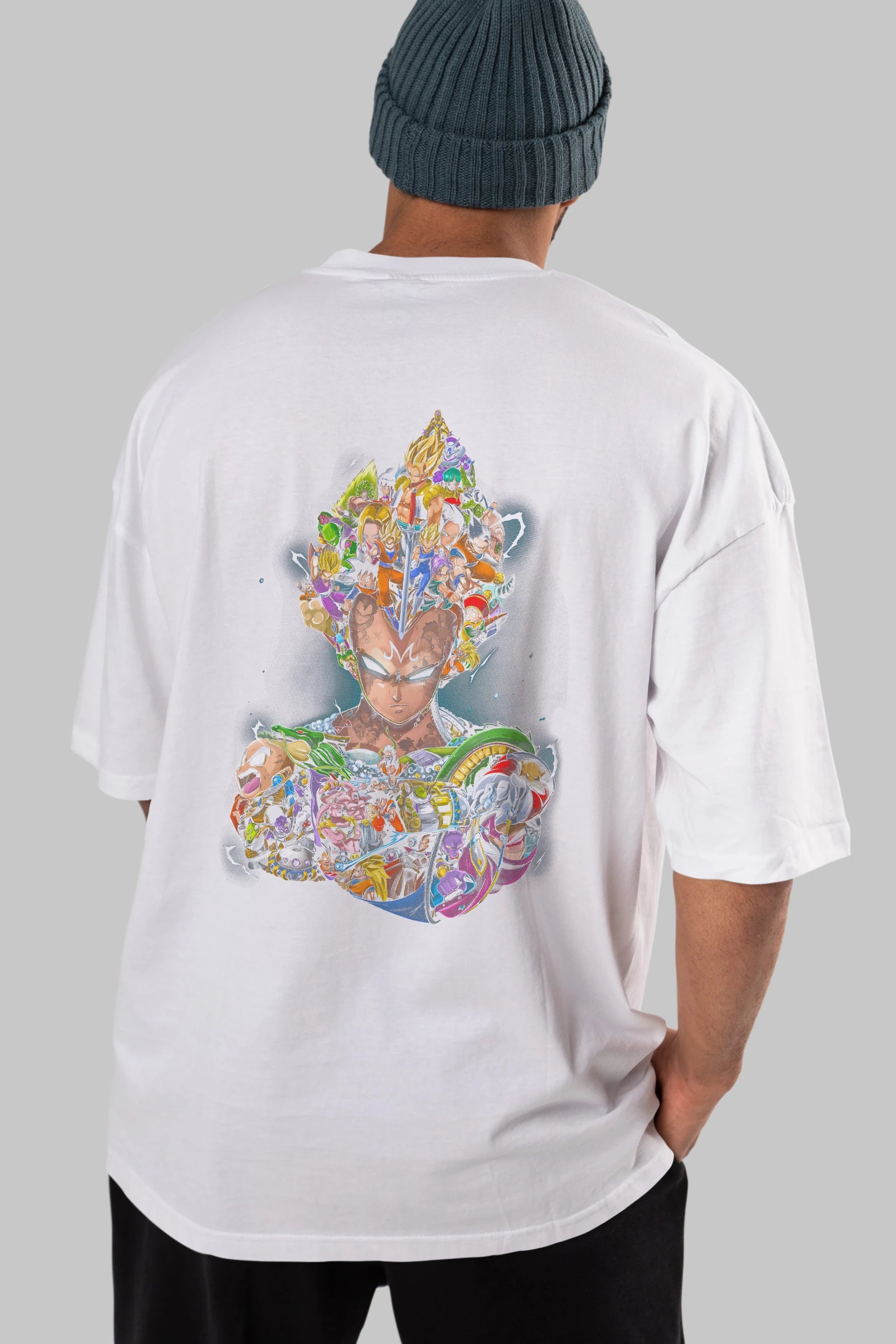 DRAGON BALL ART (3) Anime Arka Baskılı Oversize t-shirt Erkek Kadın Unisex