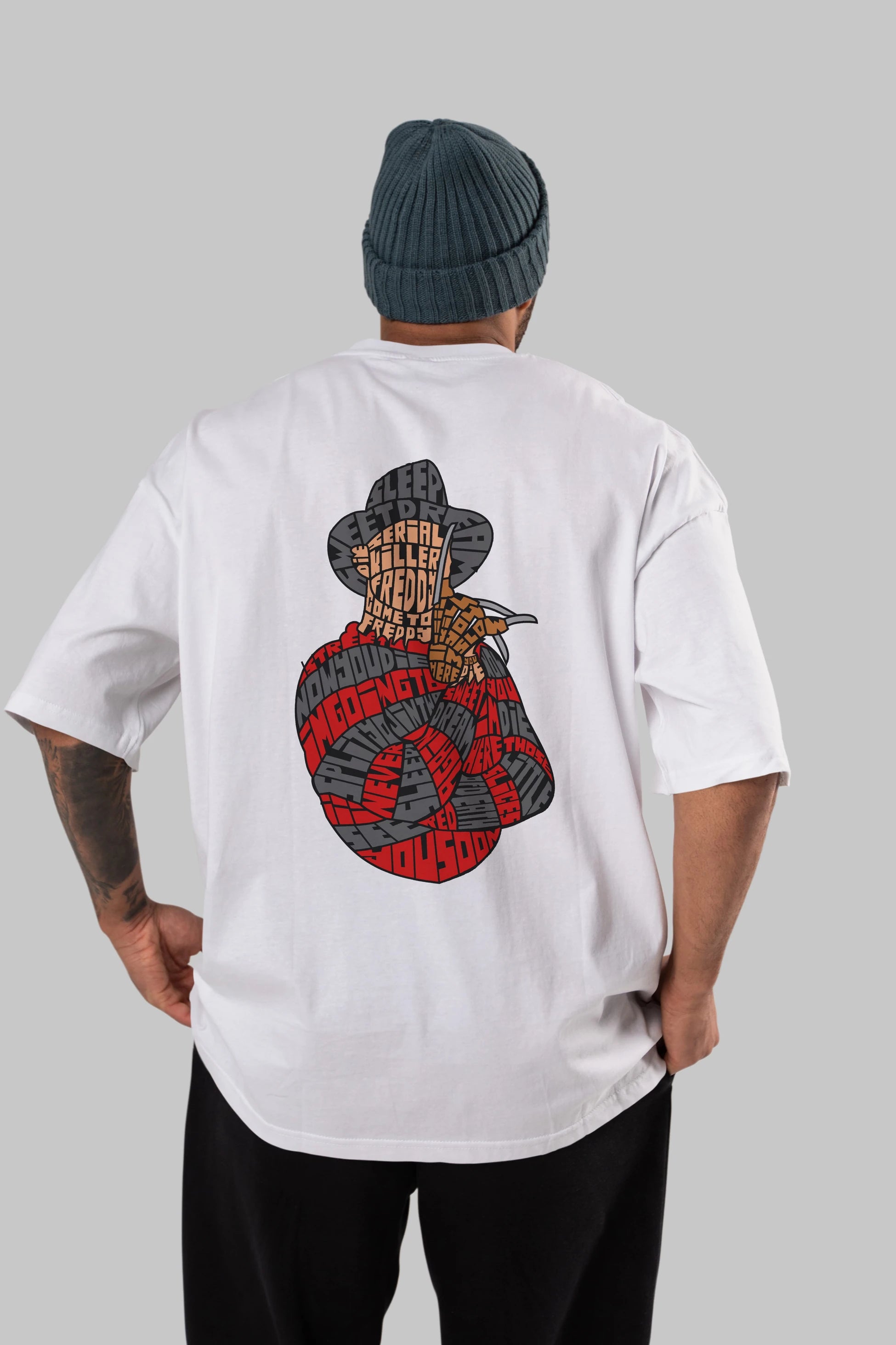Sweet Dream Arka Baskılı Oversize t-shirt %100 pamuk Erkek Kadın Unisex