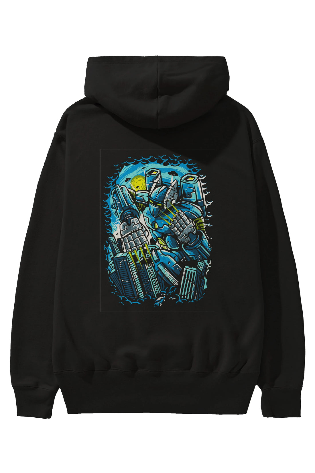 Destroy The City Arka Baskılı Hoodie Oversize Kapüşonlu Sweatshirt Erkek Kadın Unisex