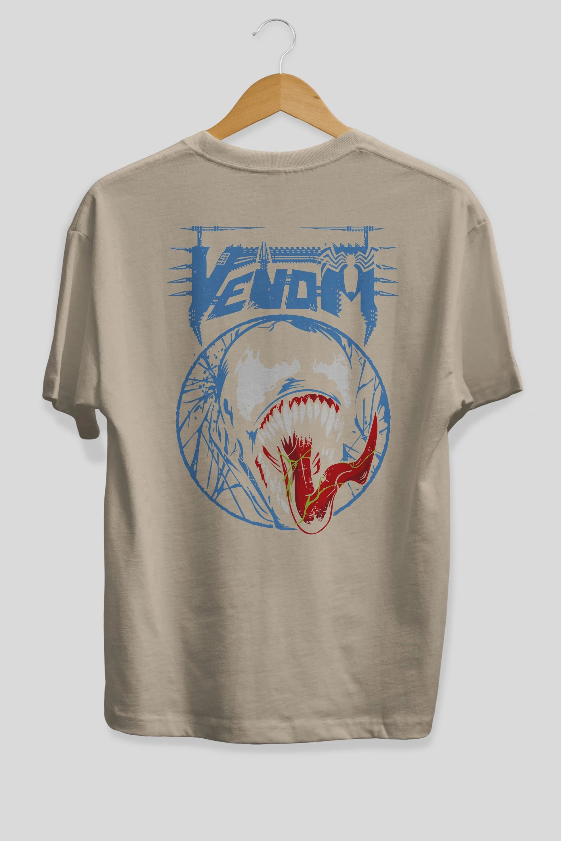 Venom (23) Arka Baskılı Oversize t-shirt Erkek Kadın Unisex %100 Pamuk Bisiklet Yaka tişort