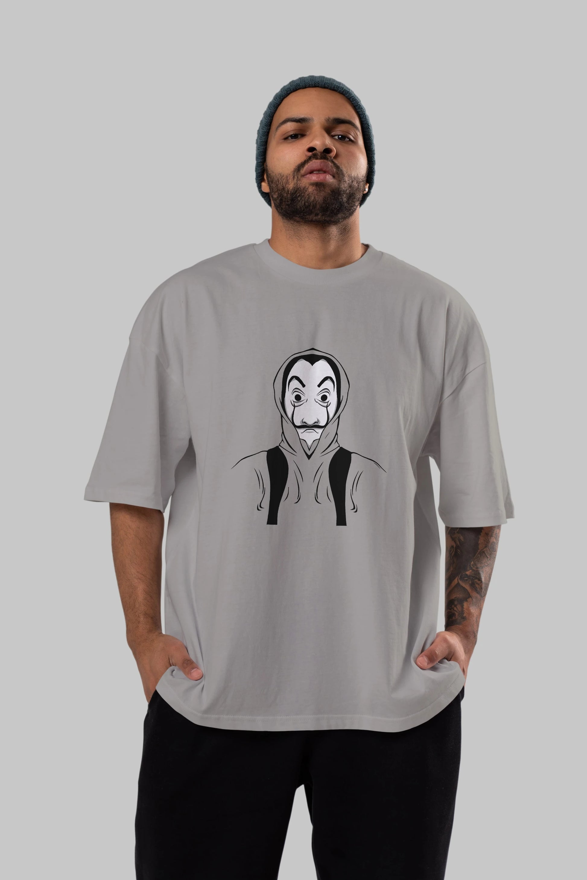 La Casa De Papel (7) Ön Baskılı Oversize t-shirt Erkek Kadın Unisex %100 Pamuk Bisiklet Yaka tişort