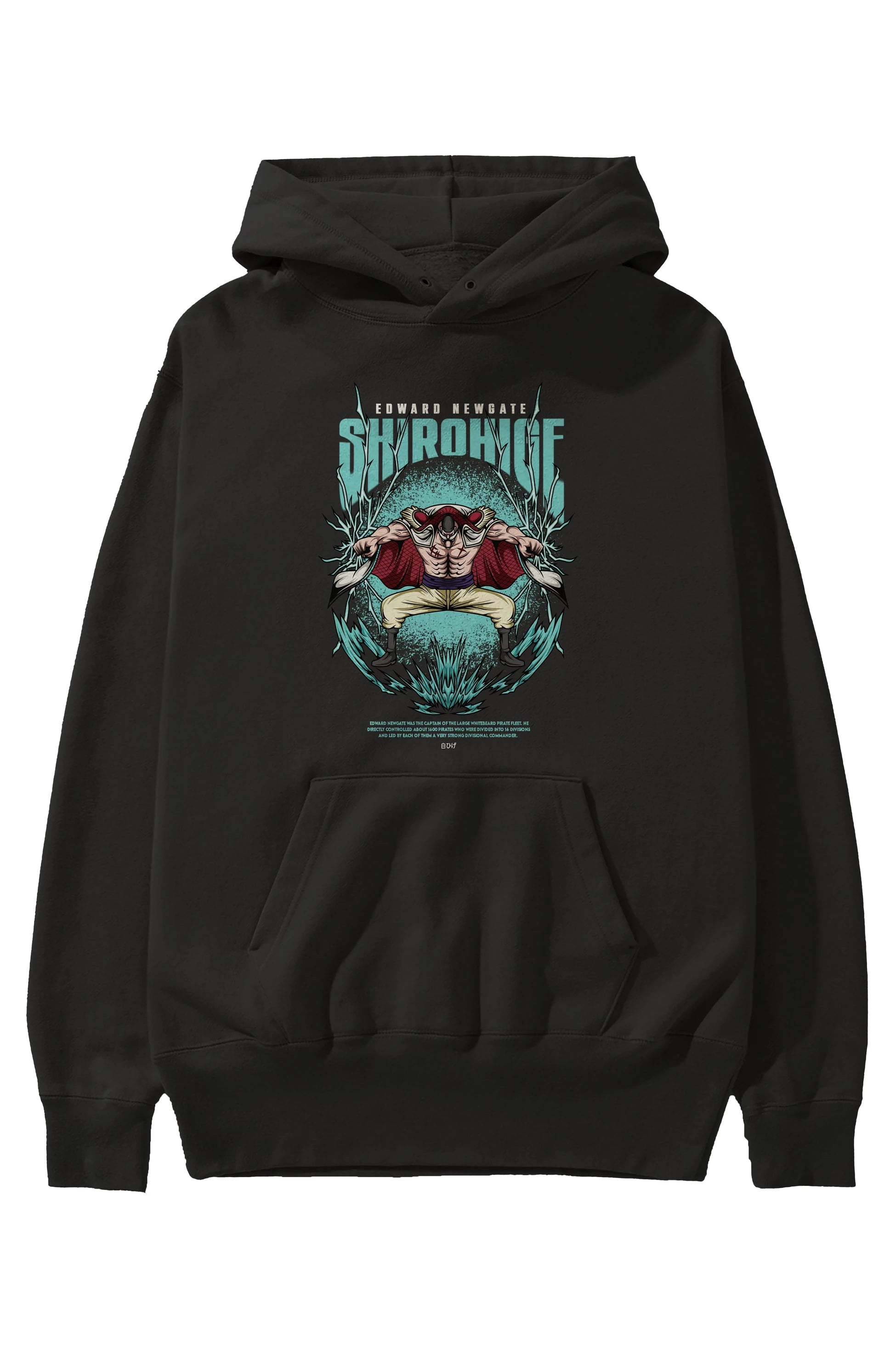 Shirohige Anime Ön Baskılı Hoodie Oversize Kapüşonlu Sweatshirt Erkek Kadın Unisex